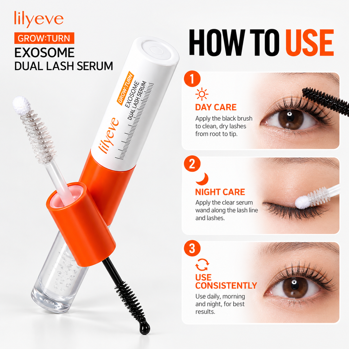 LILYEVE GROW Exosome Dual Lash Serum 8ml