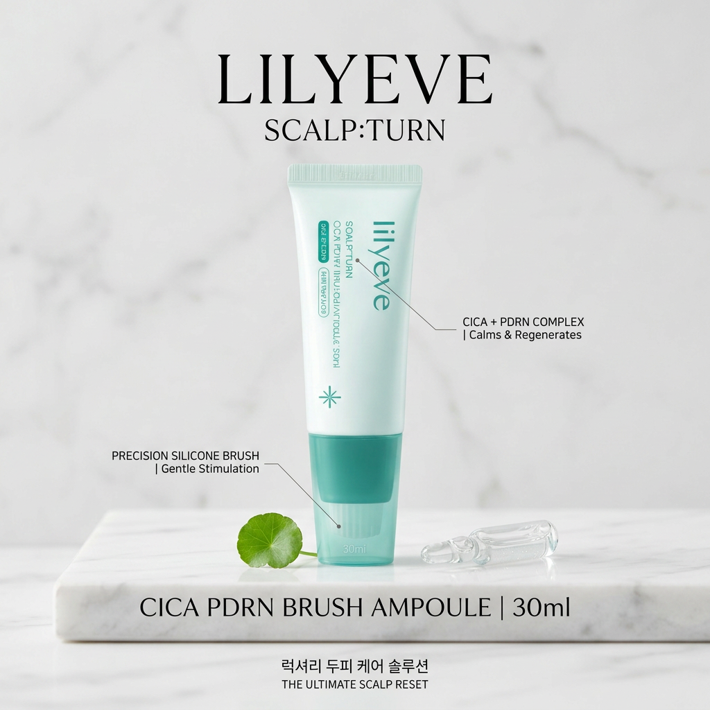 LILYEVE SCALP:TURN CICA PDRN BRUSH Ampoule 30ml