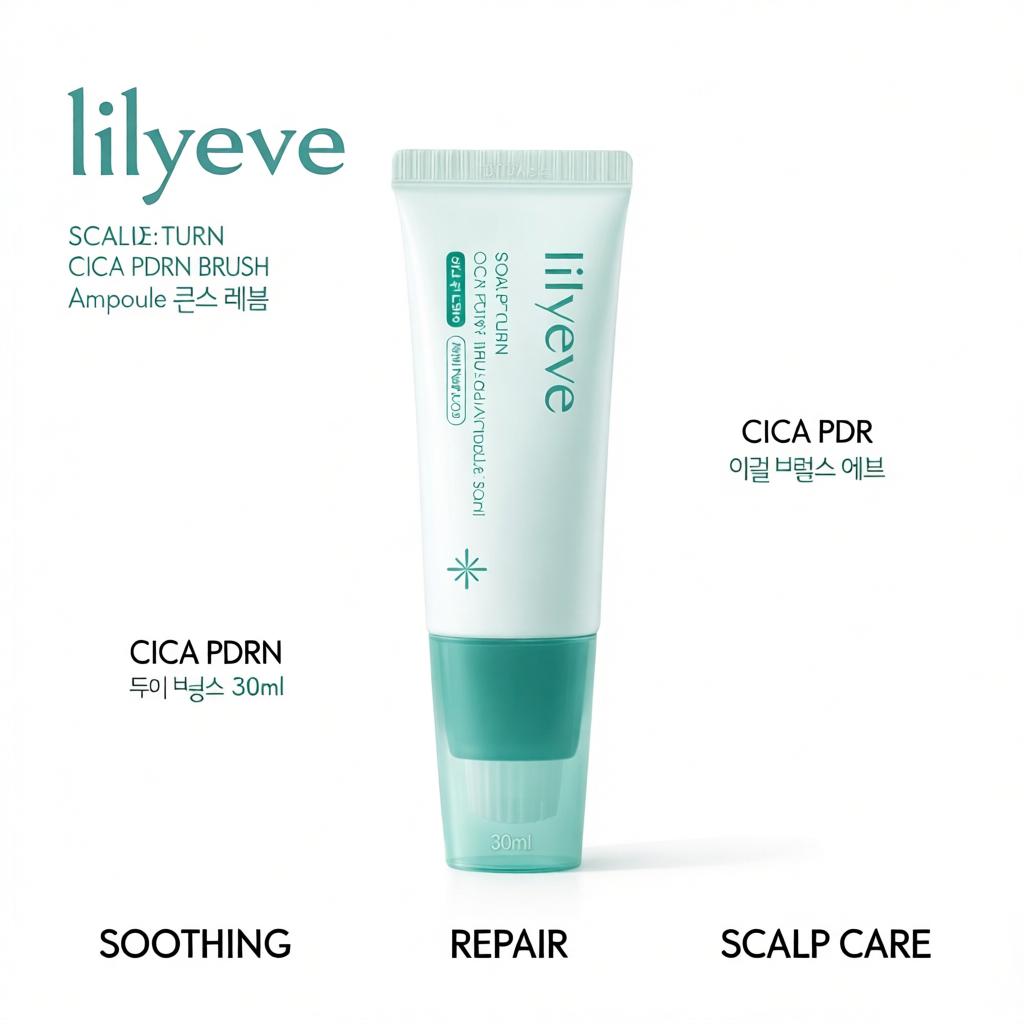 LILYEVE SCALP:TURN CICA PDRN BRUSH Ampoule 30ml