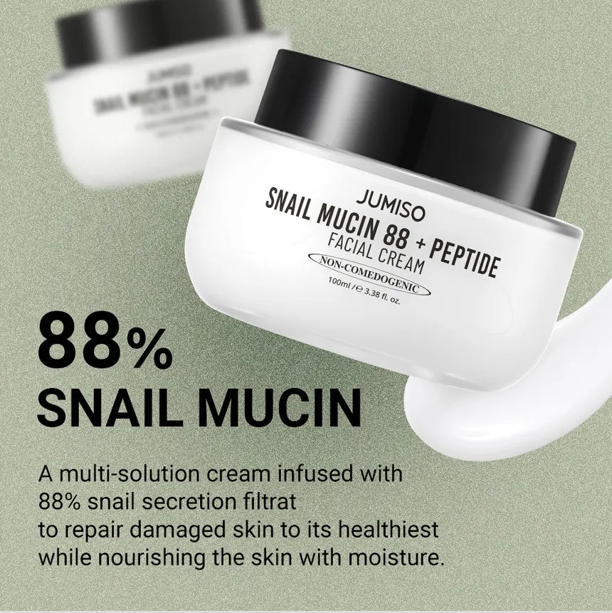 Second Chance Jumiso Snail Mucin 88 + Peptide Facial Cream Mini 30ml