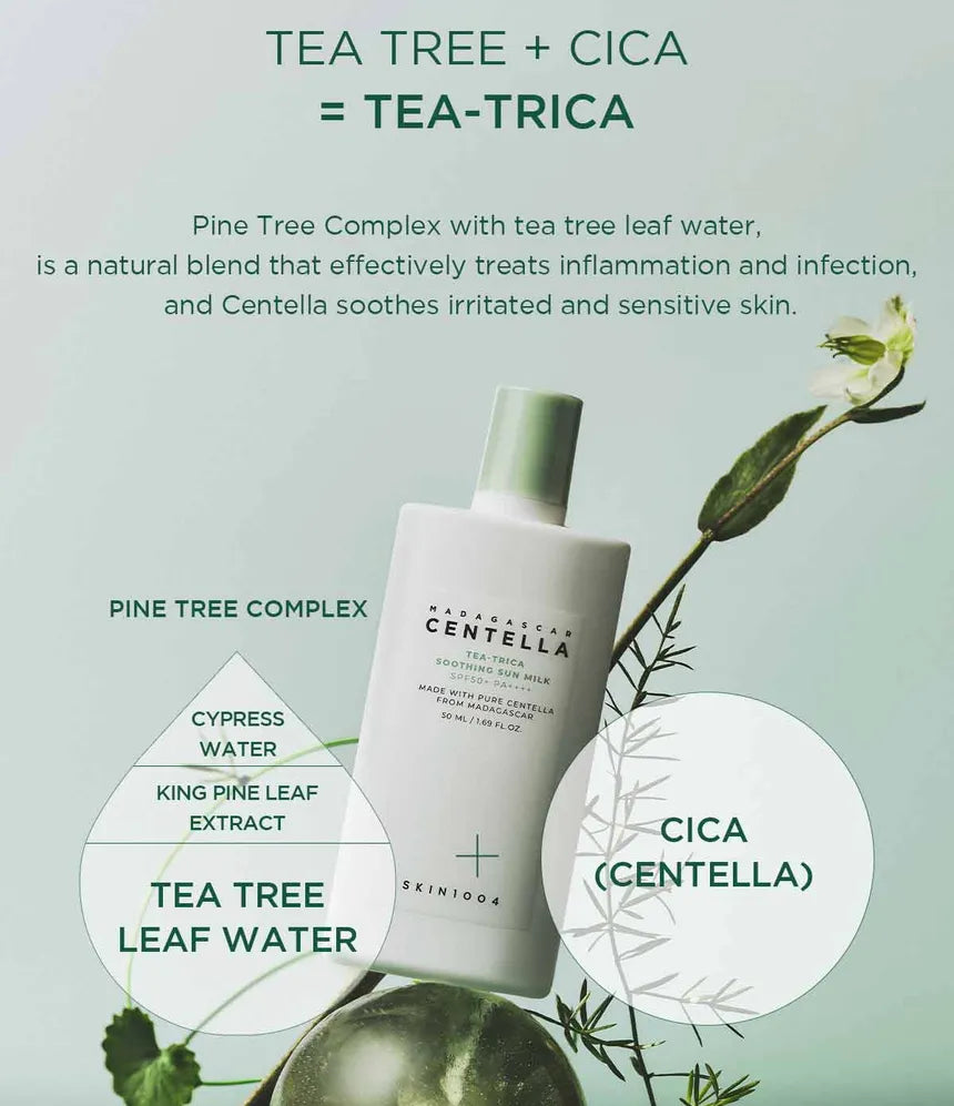 Skin1004 Madagascar Centella Tea-Trica Soothing Sun Milk 50ml