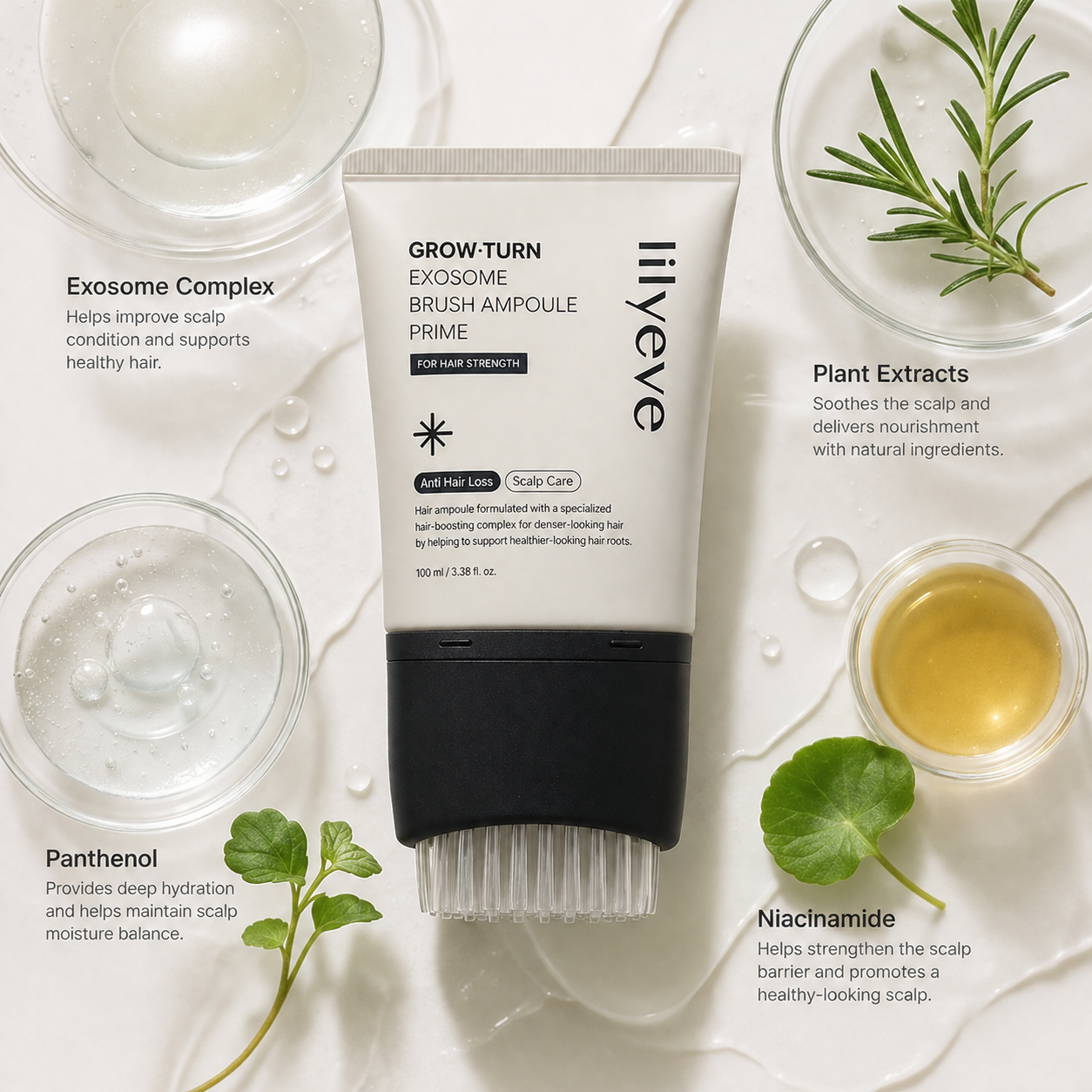 Lilyeve Grow Turn Exosome Brush Ampoule Prime 100ml
