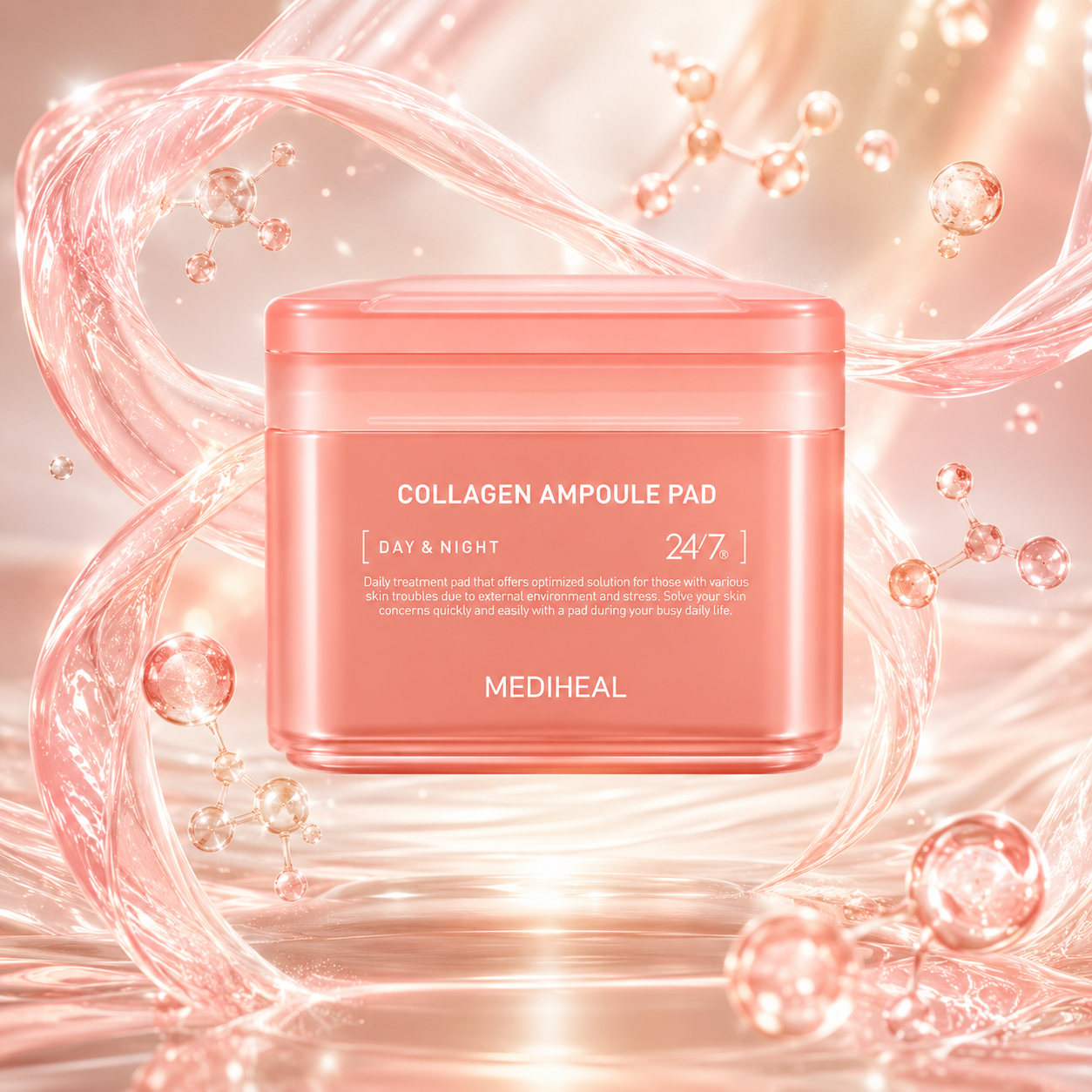 MEDIHEAL Collagen Ampoule Pad 100pcs