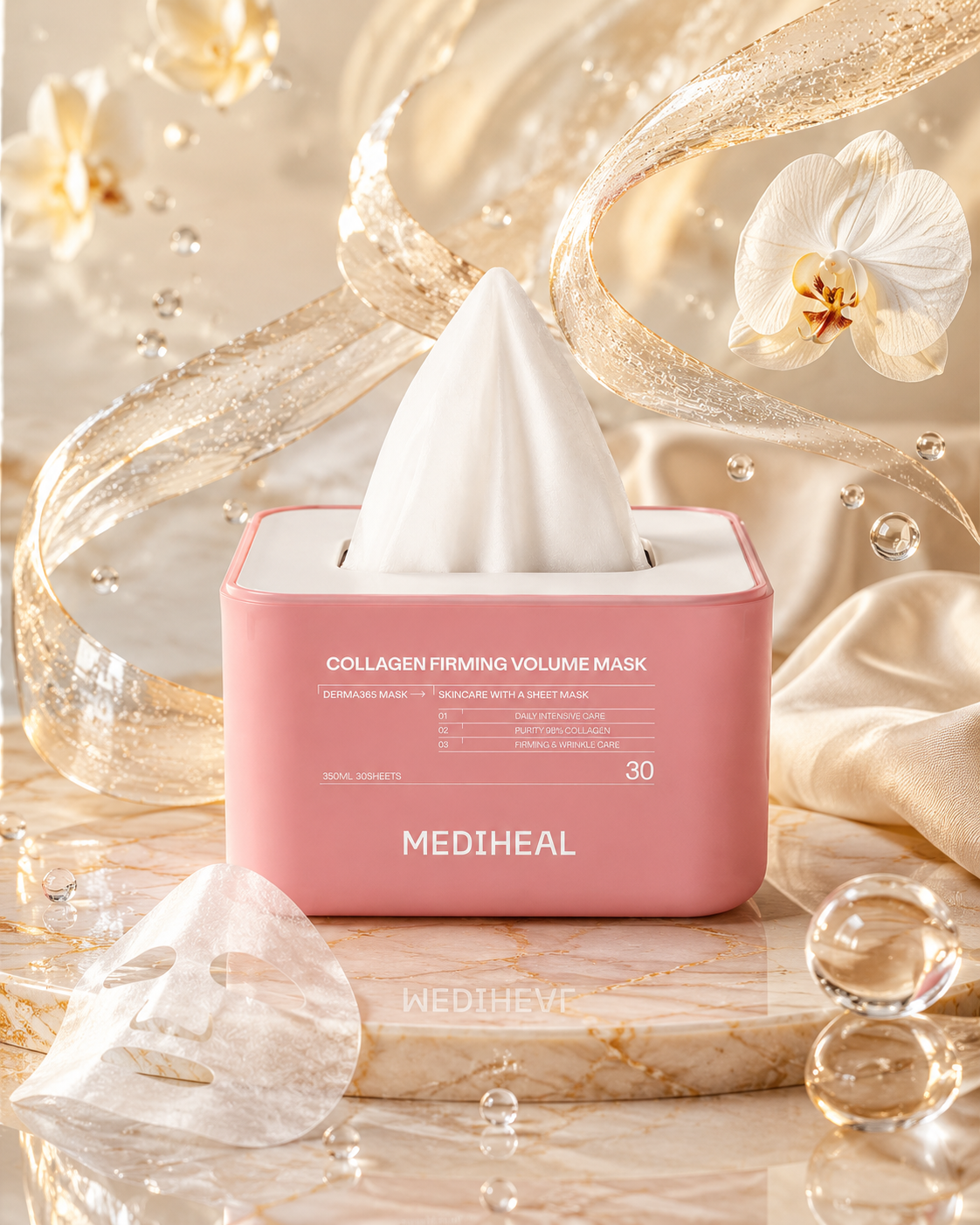 MEDIHEAL Derma 365 Mask Collagen (30 Sheets)
