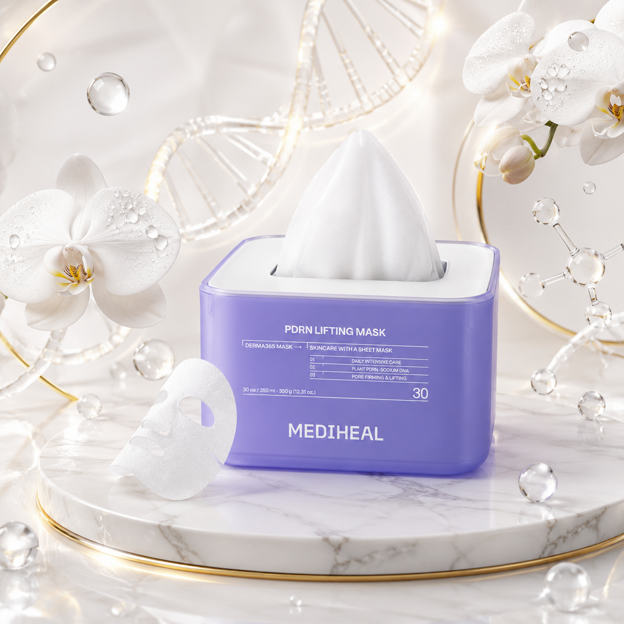 MEDIHEAL Derma 365 Mask PDRN (30 Sheets)