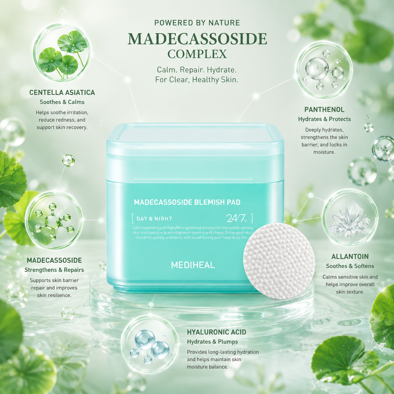 MEDIHEAL Madecassoside Pad 100pcs