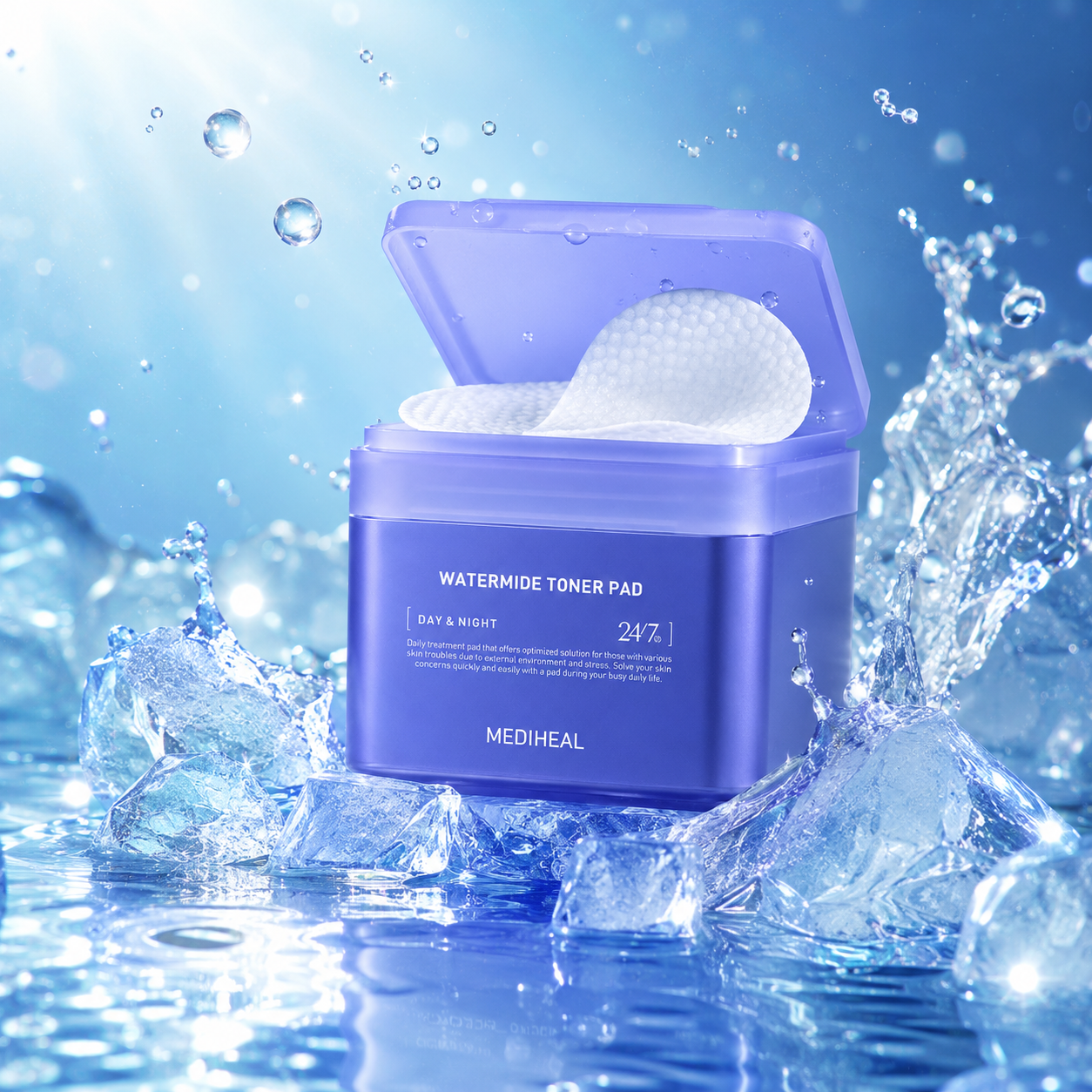 MEDIHEAL + Watermide Moisture Pad 100pcs