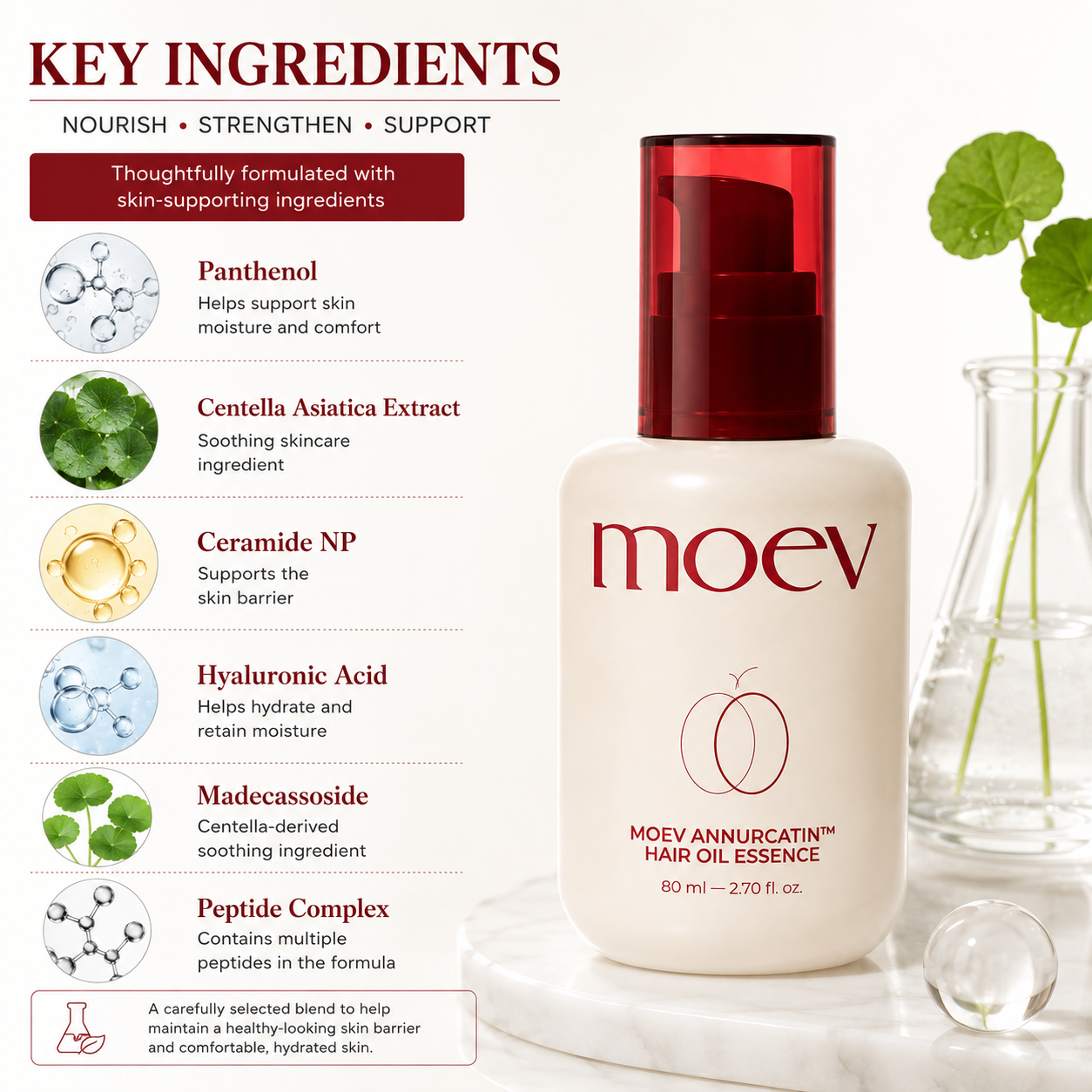 MOEV ANNURCATIN Hair Oil Essence 80ml