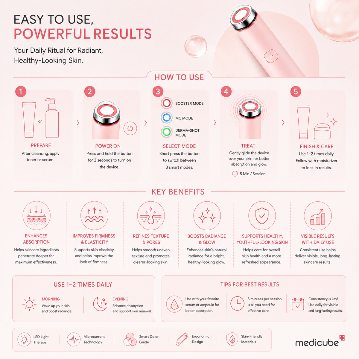 Medicube AGE-R BOOSTER PRO MINI PLUS PINK