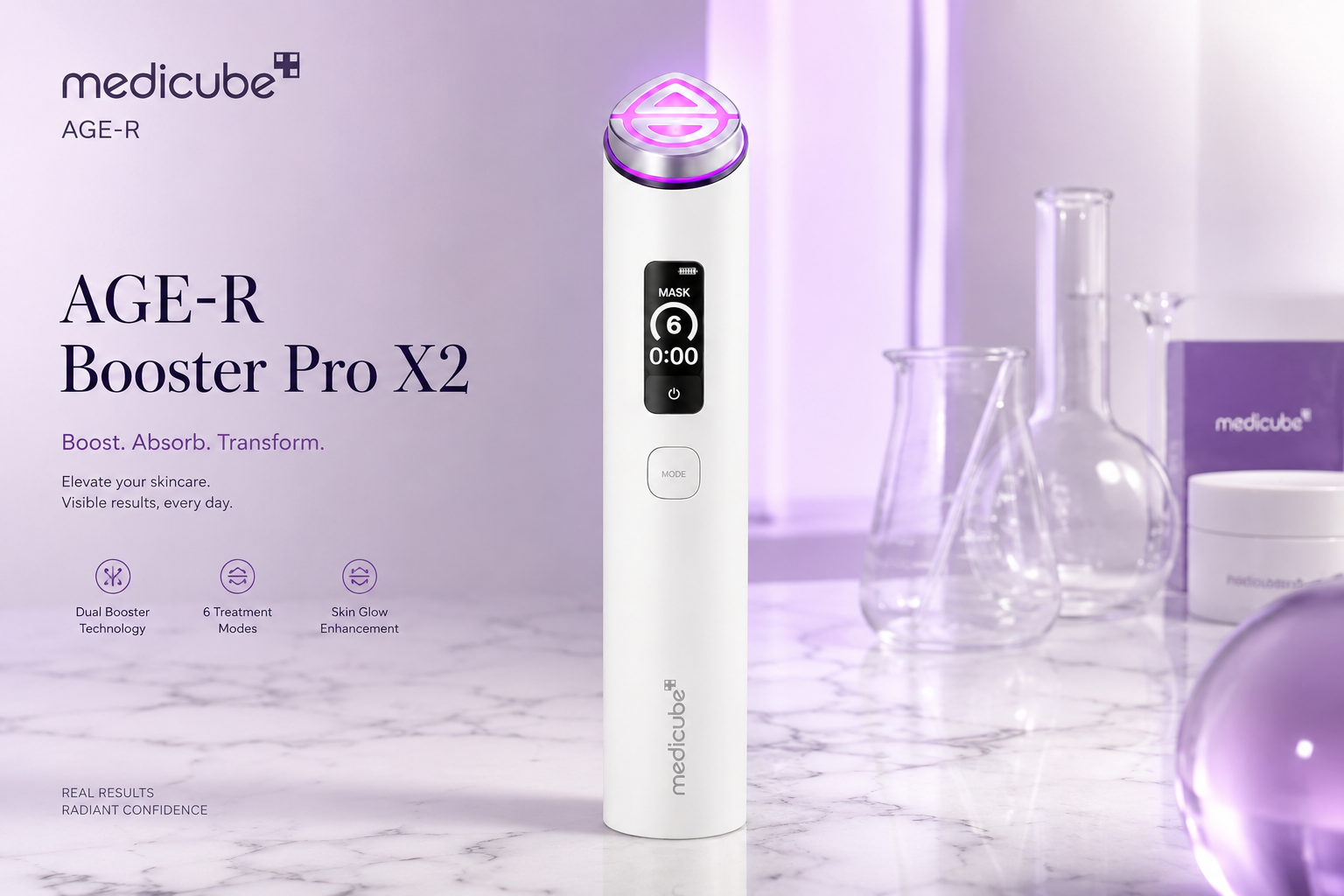 Medicube AGE-R BOOSTER PRO X2 White Beauty Device
