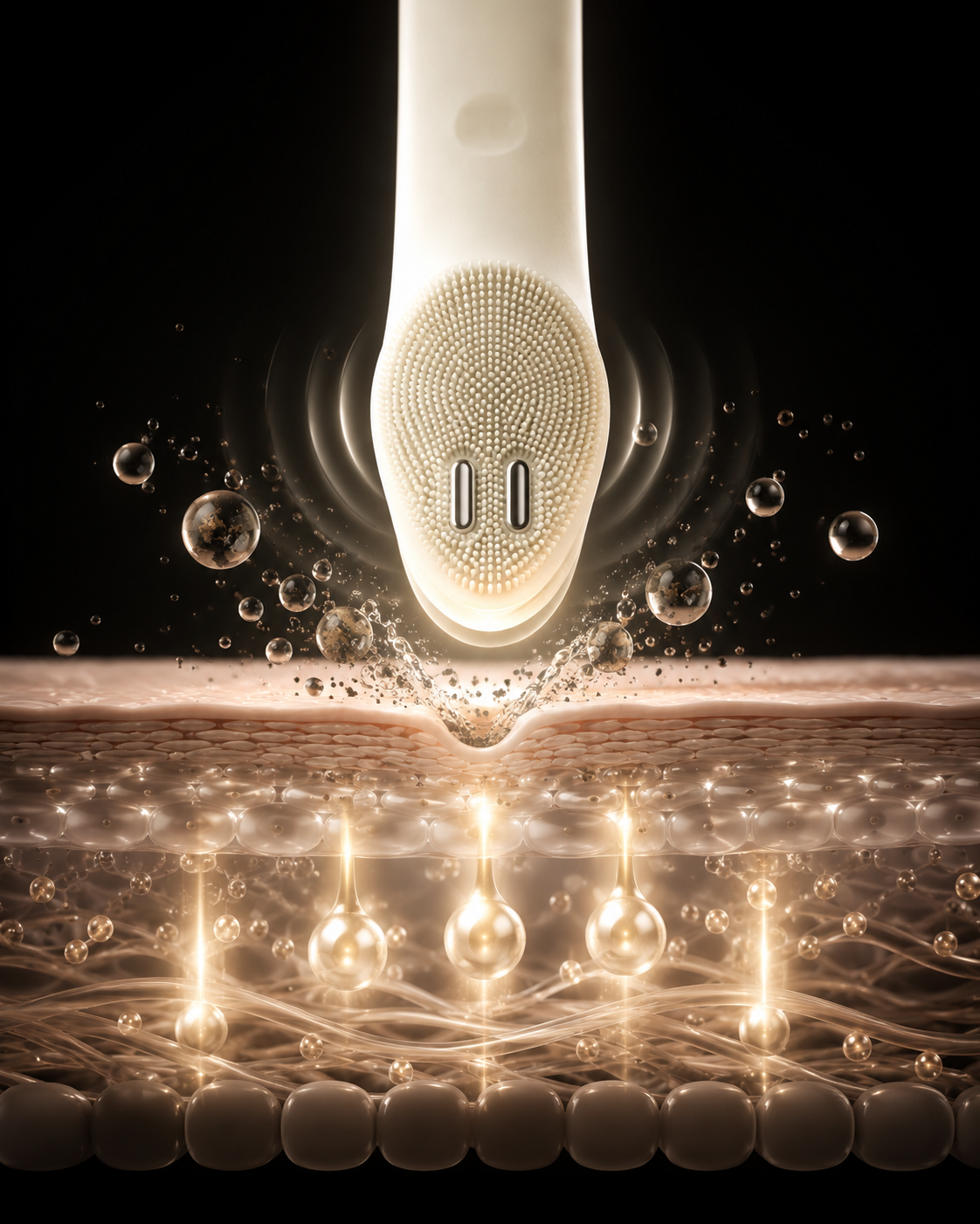 Medicube AGE-R Booster Cleanser Head (Beige) Beauty Device