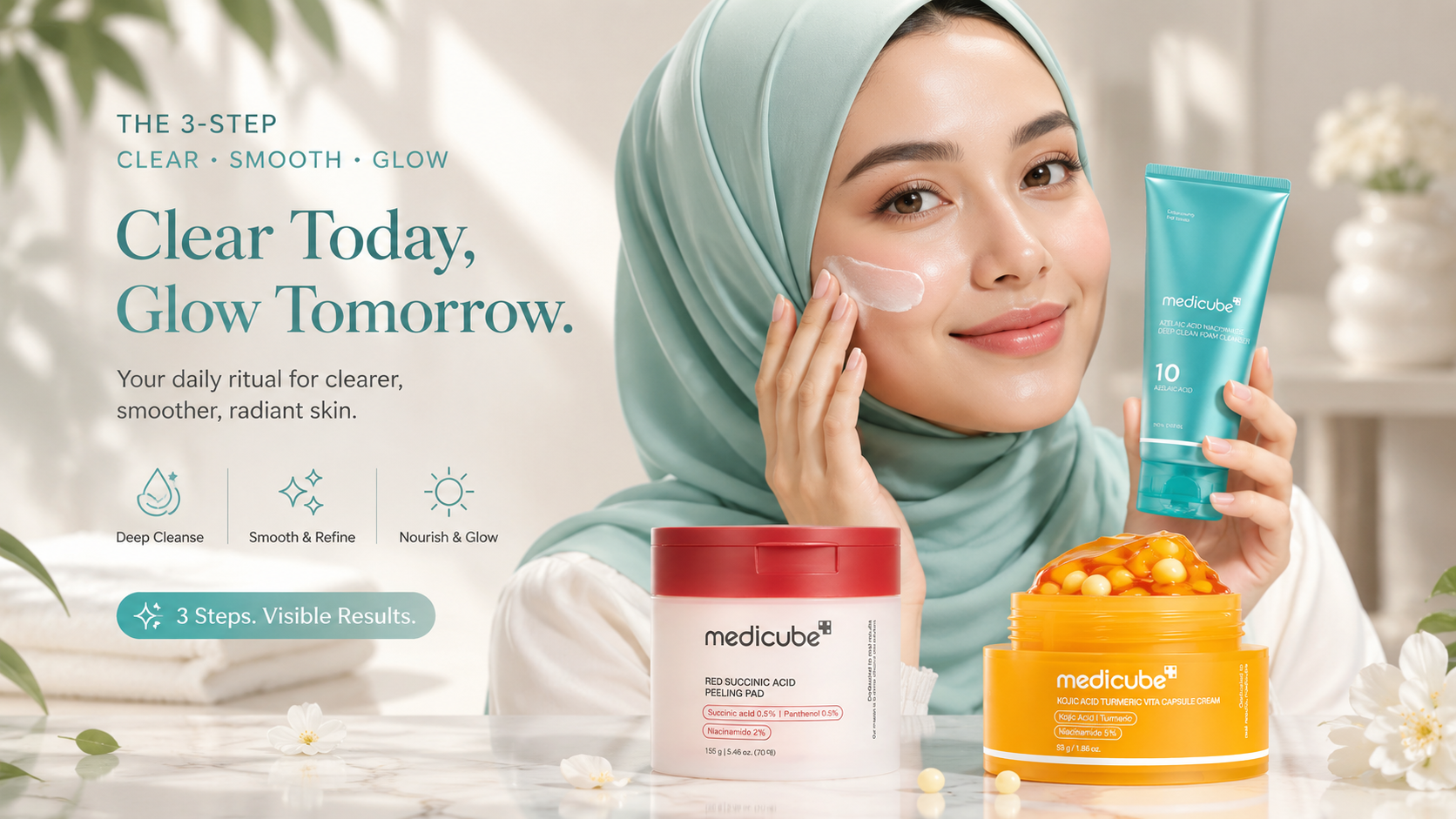 Medicube Acne & Texture Care Set – 3-Piece Korean Skincare Routine