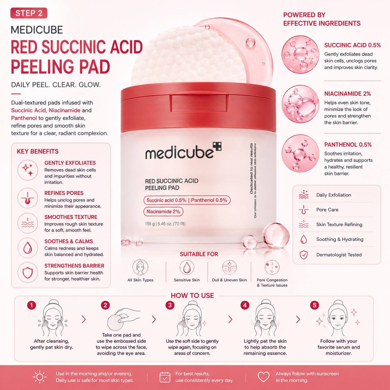 Medicube Acne & Texture Care Set – 3-Piece Korean Skincare Routine