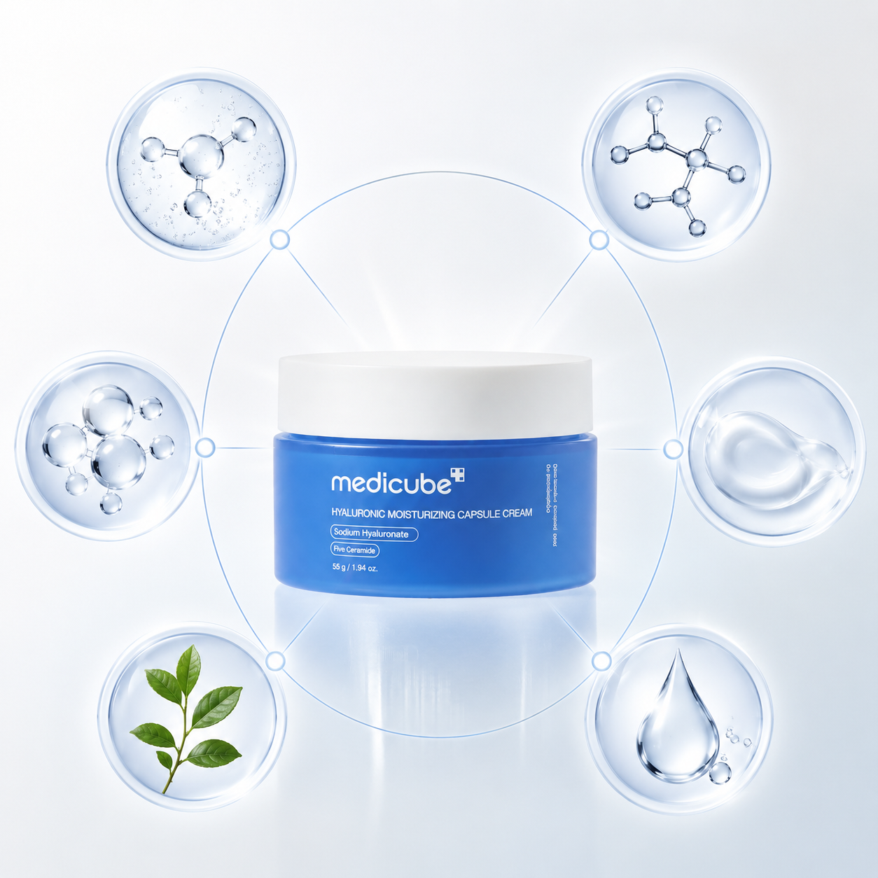 Medicube Hyaluronic Moisturizing Capsule Cream 55g