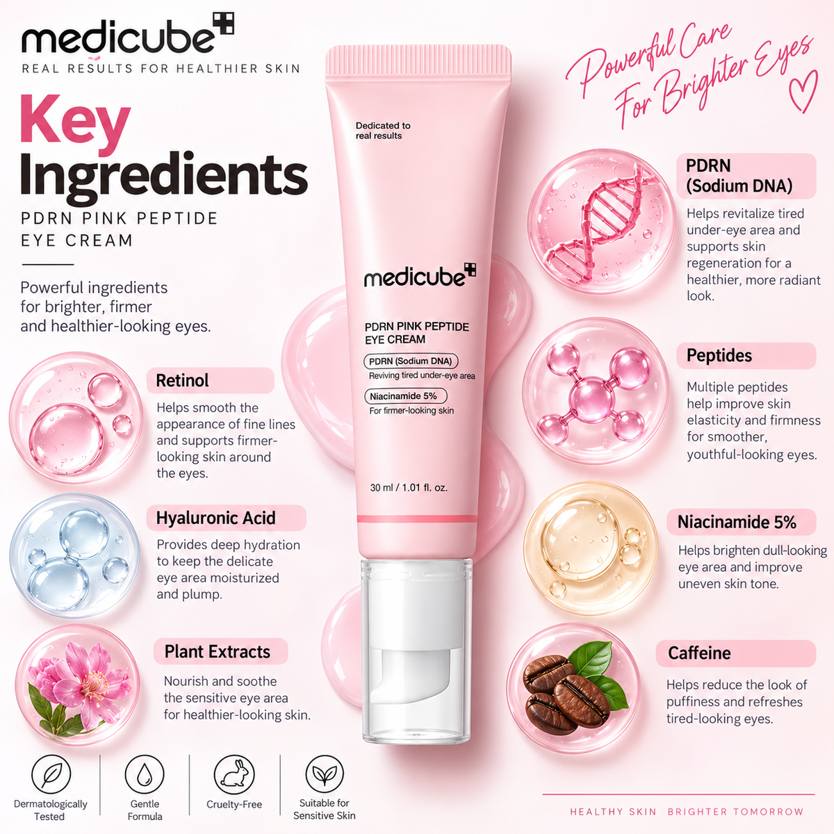 Medicube PDRN Pink Peptide Eye Cream 30ml