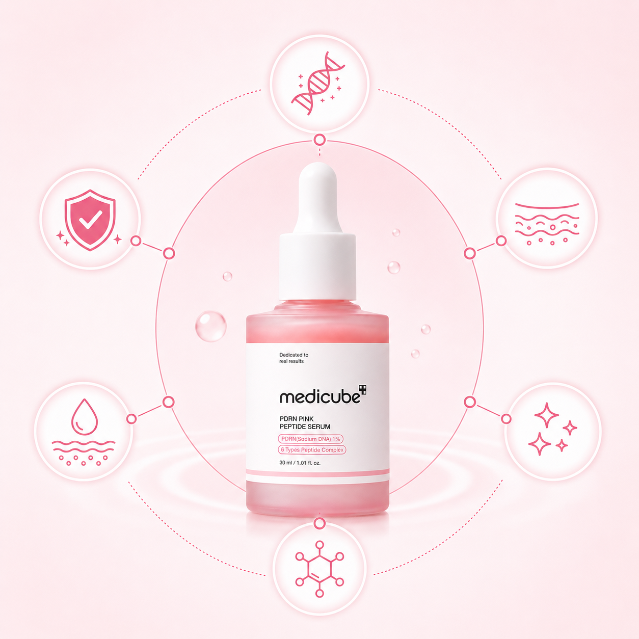 Medicube PDRN Pink Peptide Serum Ultra Light 30ml