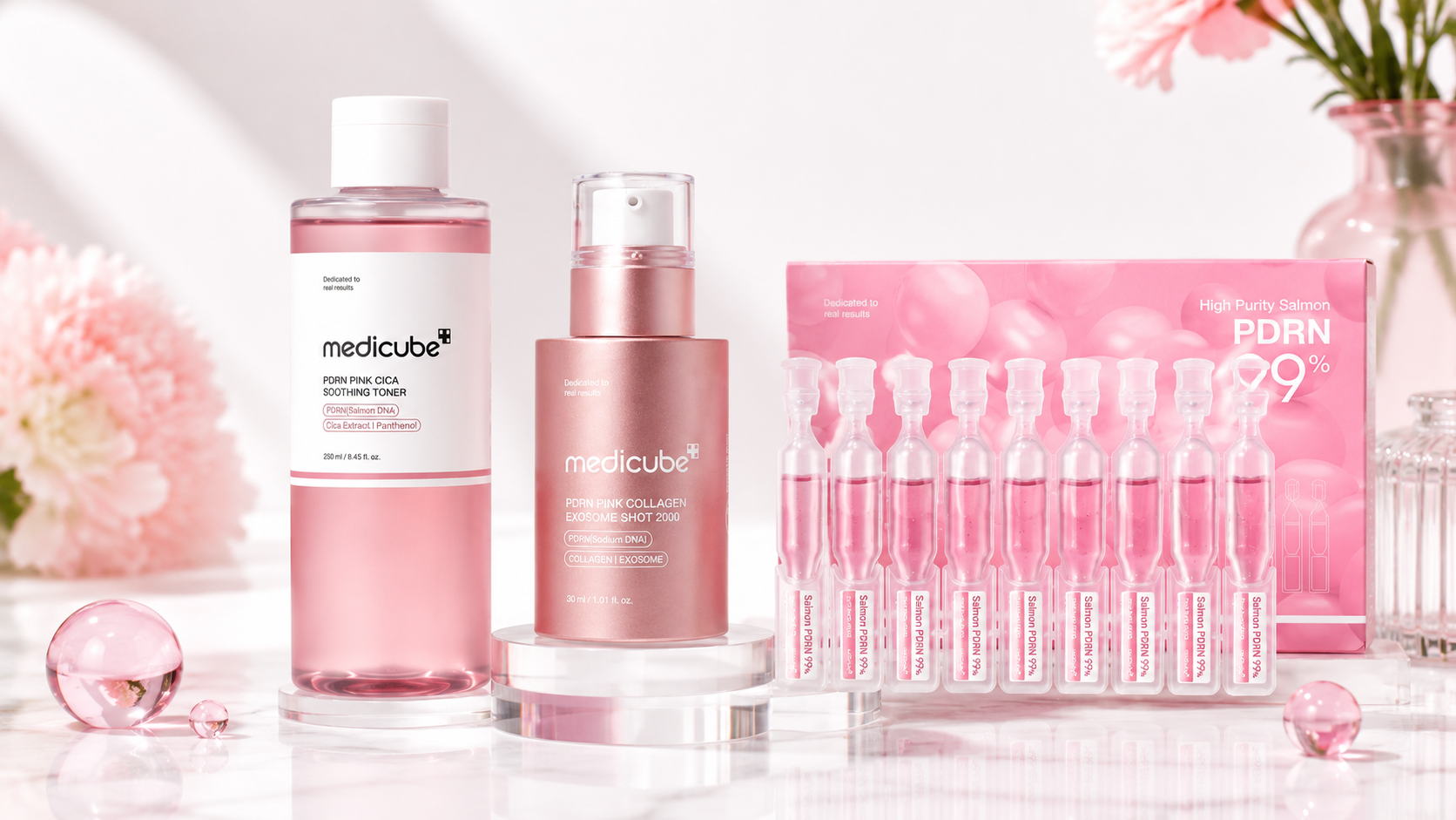 Medicube PDRN Skin Recovery Set – 3-Piece Korean Skincare Routine