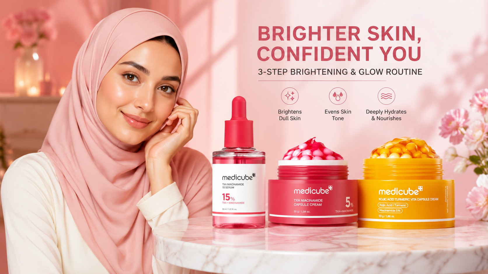 Medicube TXA Niacinamide Brightening Set – 3-Piece Korean Skincare Routine