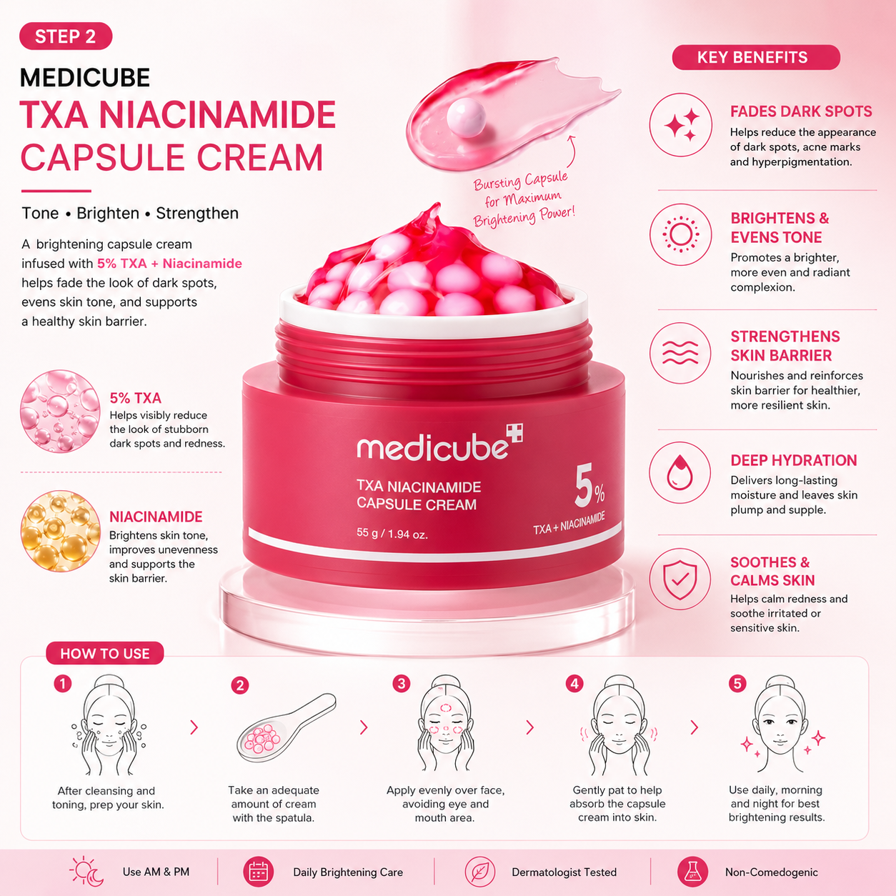 Medicube TXA Niacinamide Brightening Set – 3-Piece Korean Skincare Routine