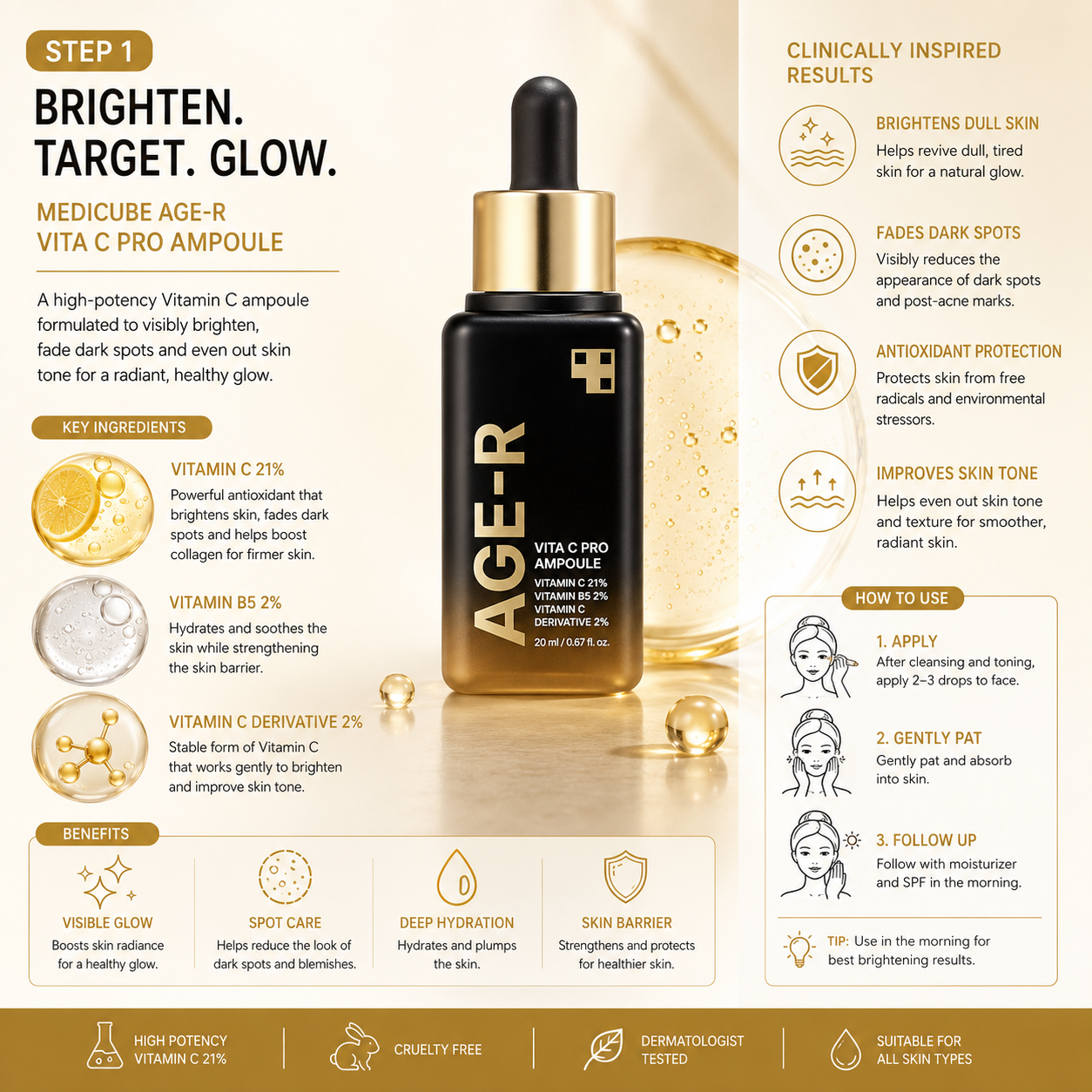 Medicube Vitamin C Glow Set – 3-Piece Korean Skincare Routine