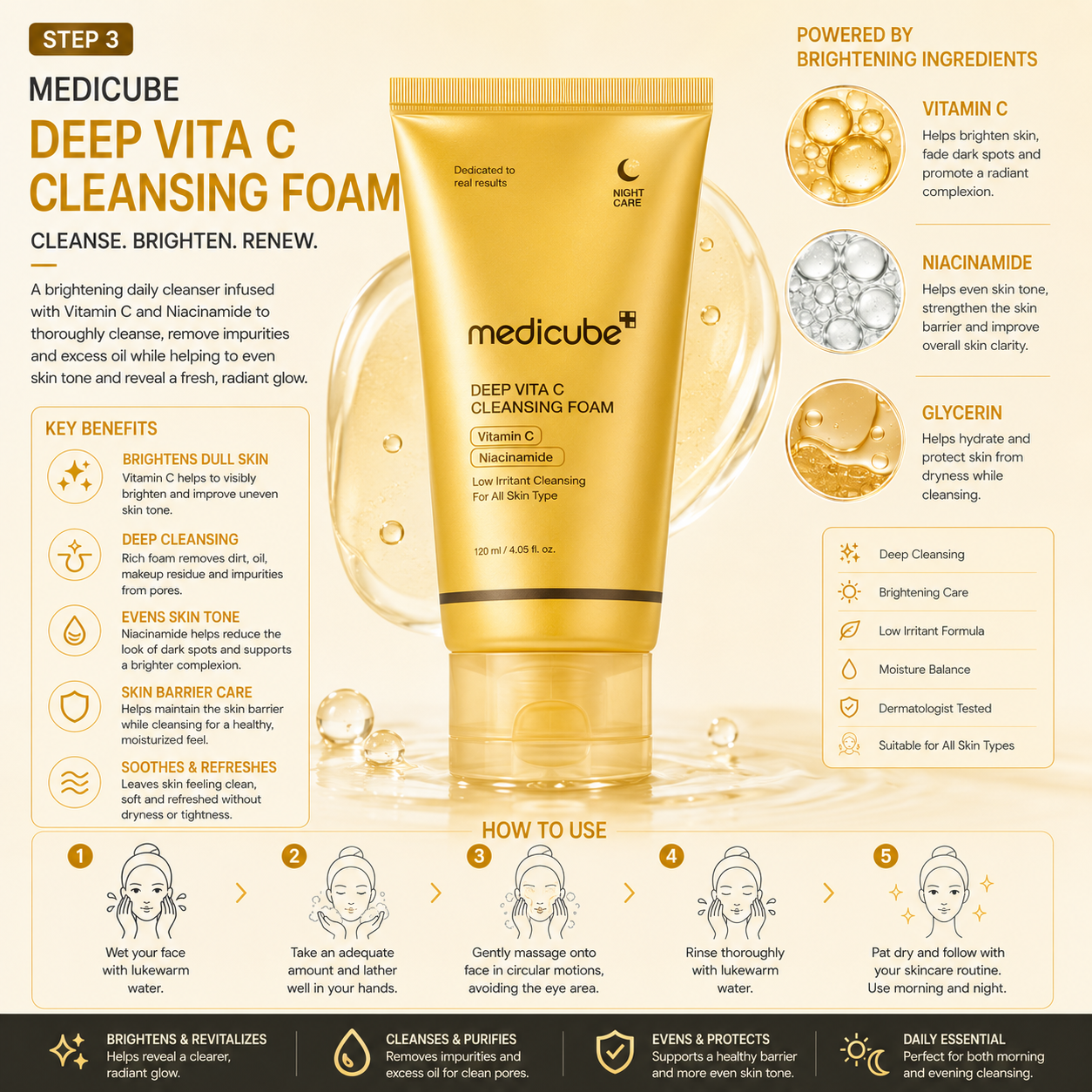 Medicube Vitamin C Glow Set – 3-Piece Korean Skincare Routine