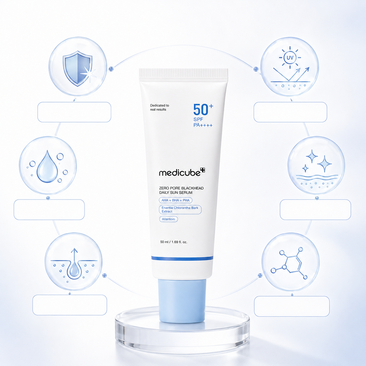 Medicube ZERO PORE MOISTURE SUN SERUM 50ml