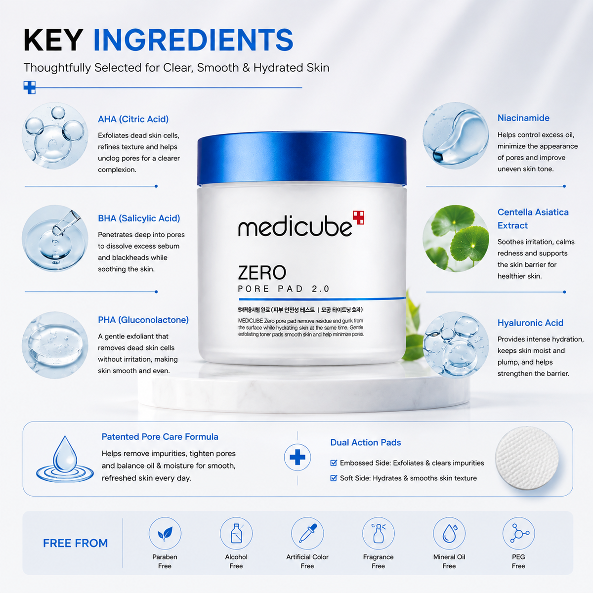 Medicube ZERO PORE PAD 2.0 70pcs