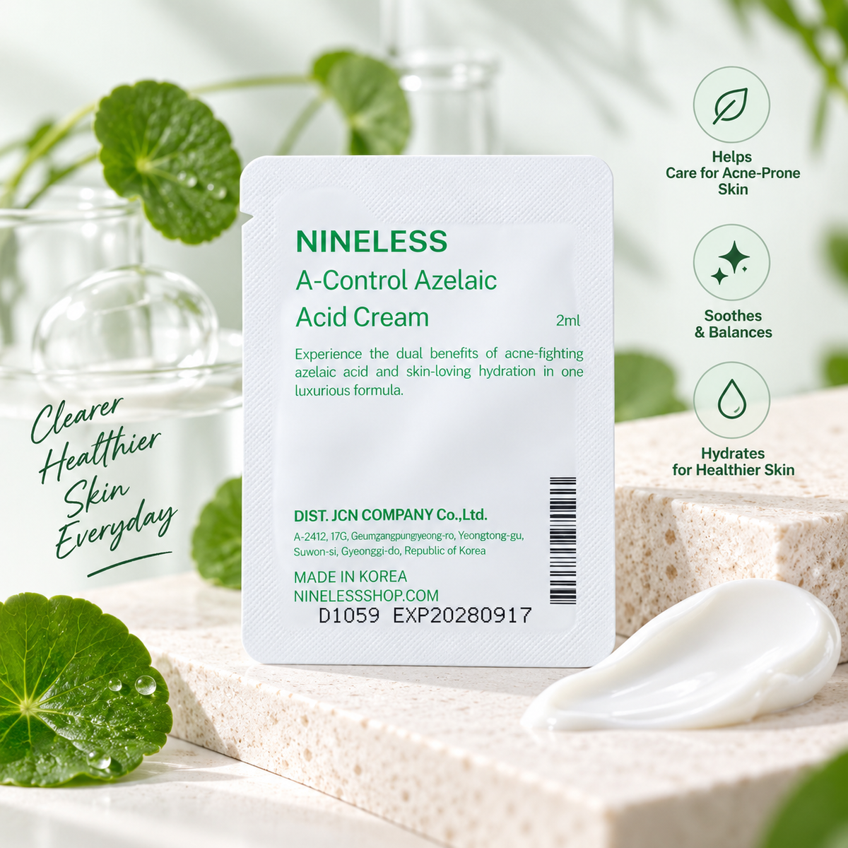 NINE LESS A-Control Azelaic Acid Cream 2ml