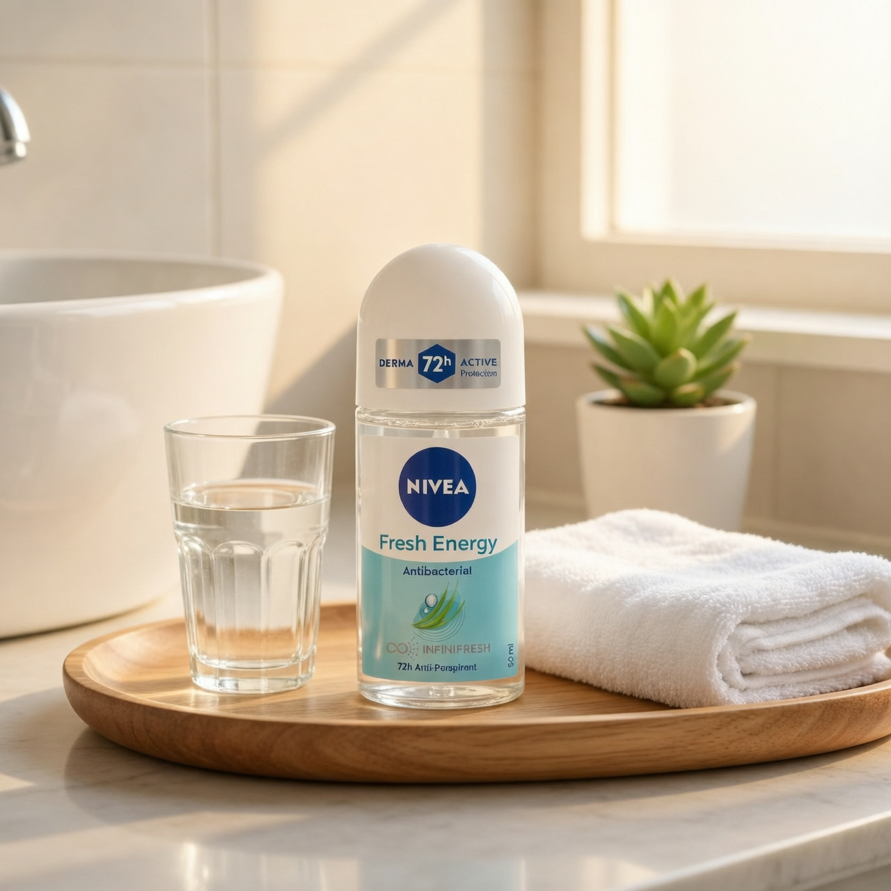 NIVEA Fresh Energy 72H Anti-Perspirant Deodorant Roll-On 50ml