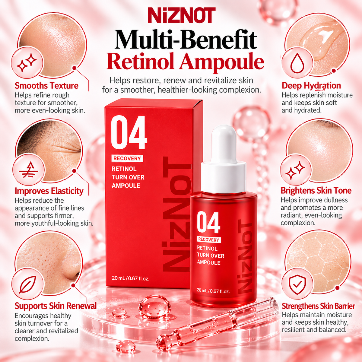NIZNOT 04 Recovery Retinol Turn Over Ampoule 20 ml