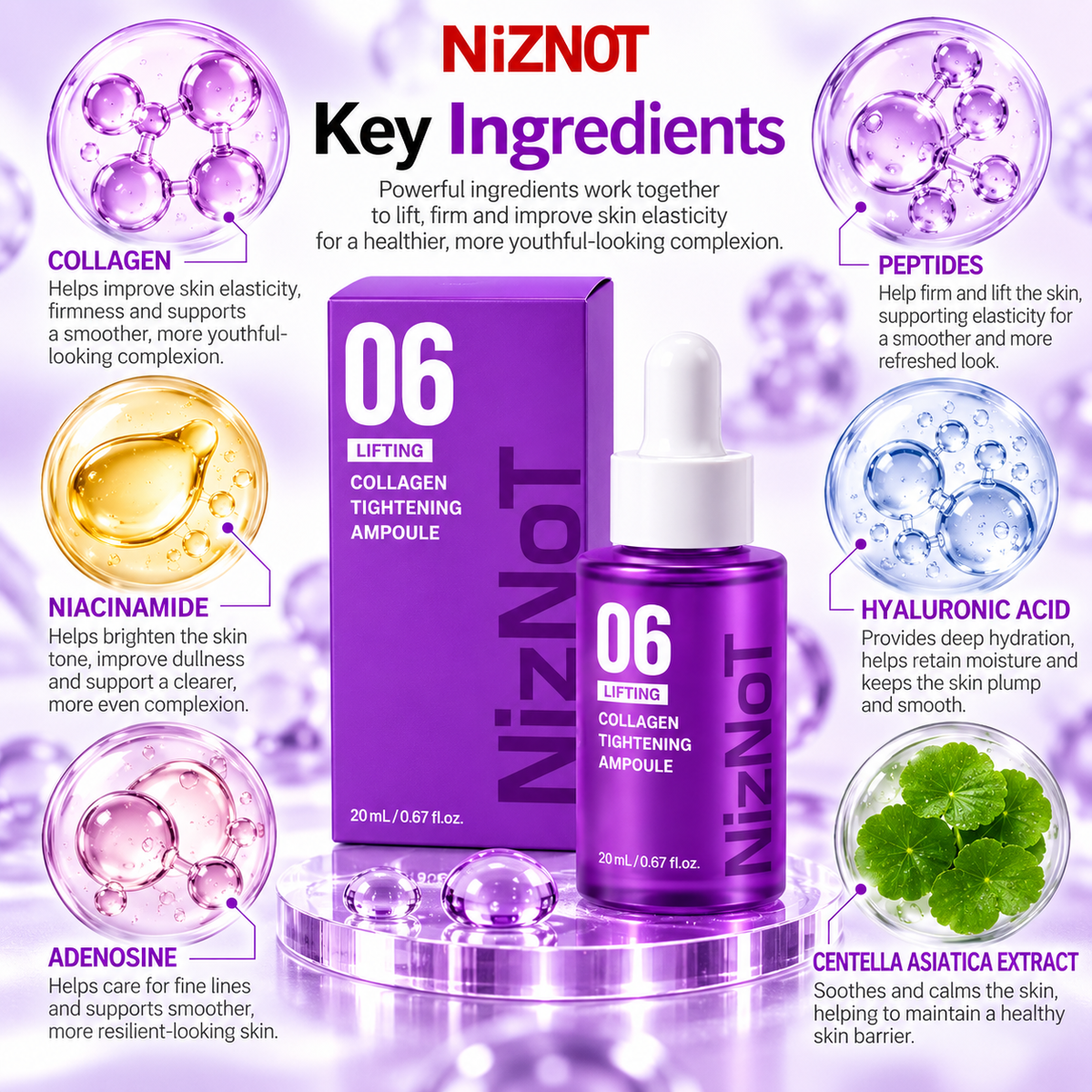 NIZNOT 06 Lifting Collagen Tightening Ampoule 20 ml