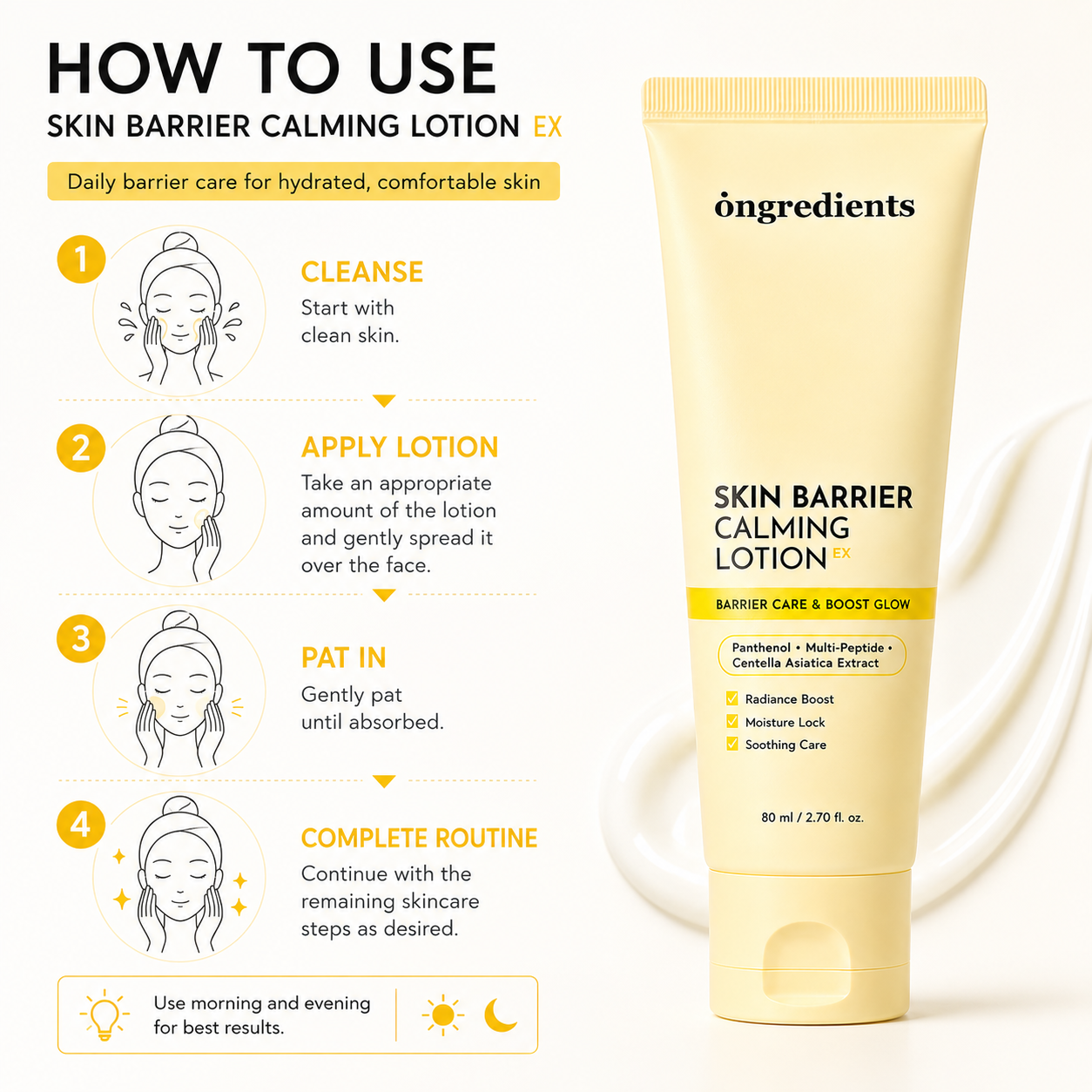 Ongredients Skin Barrier Calming Lotion 80 ml
