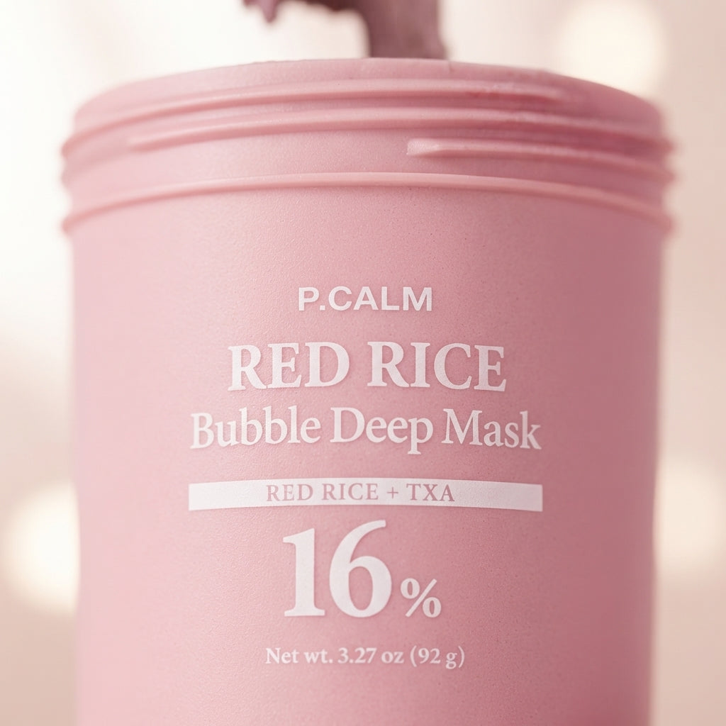 P.CALM Red Rice Bubble Deep Mask 90g