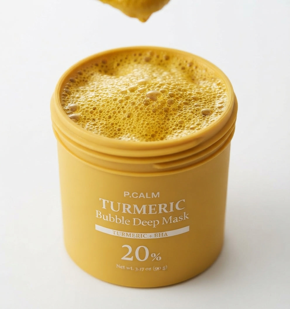 P.CALM Turmeric Bubble Deep Mask 90g