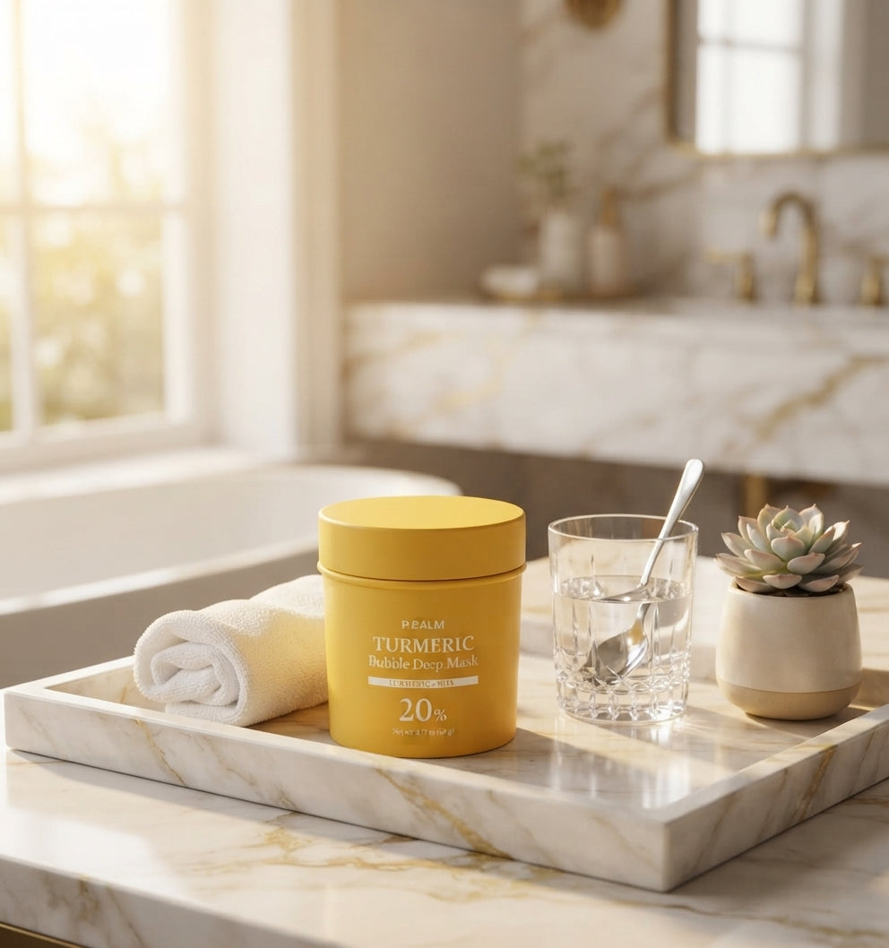 P.CALM Turmeric Bubble Deep Mask 90g