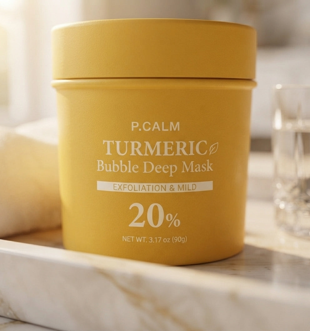 P.CALM Turmeric Bubble Deep Mask 90g