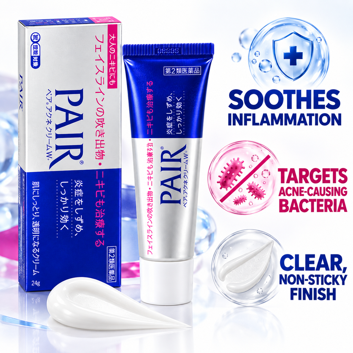 PAIR ACNE Cream W 24g