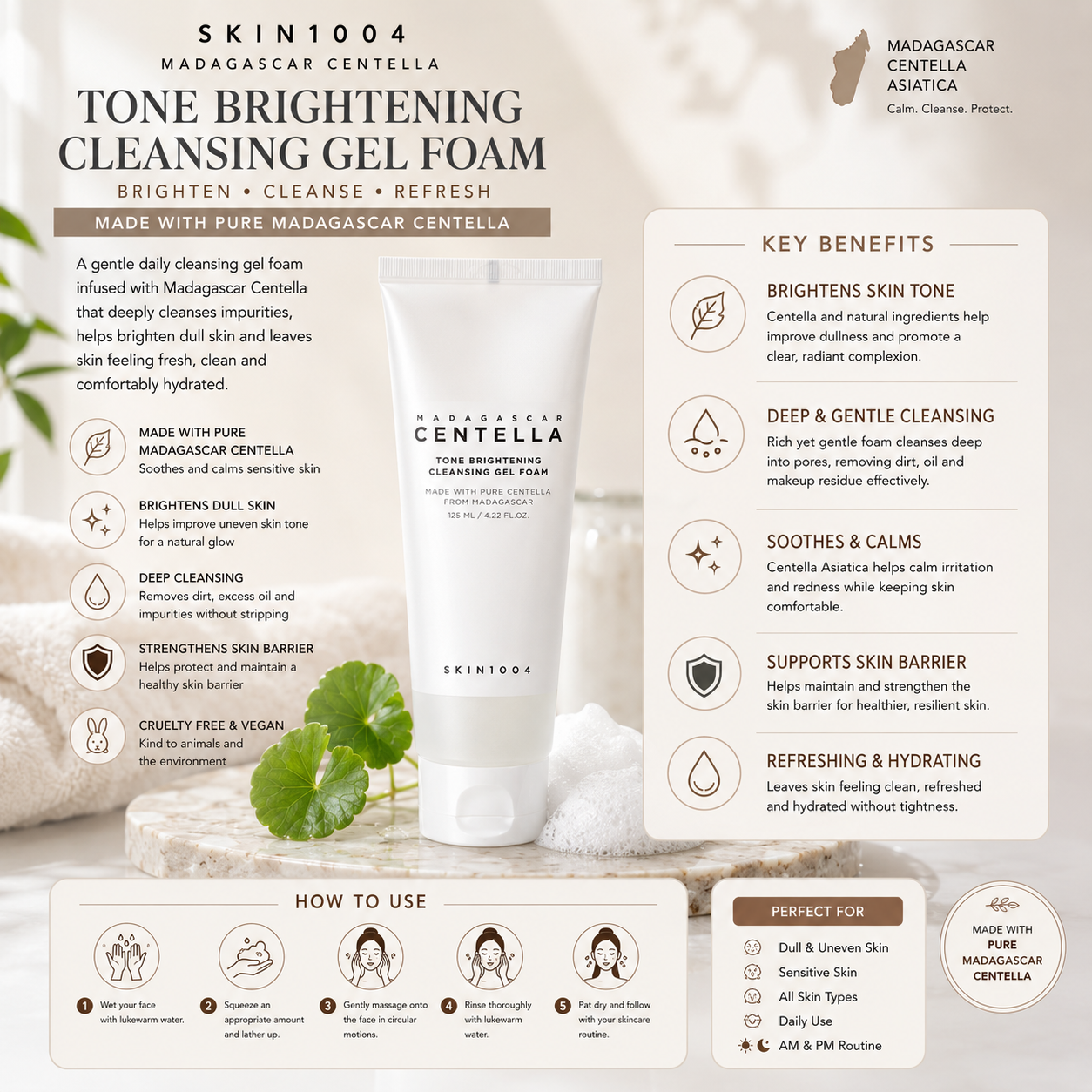 SKIN1004 Centella Brightening Glow Set – 3-Piece Korean Skincare Routine
