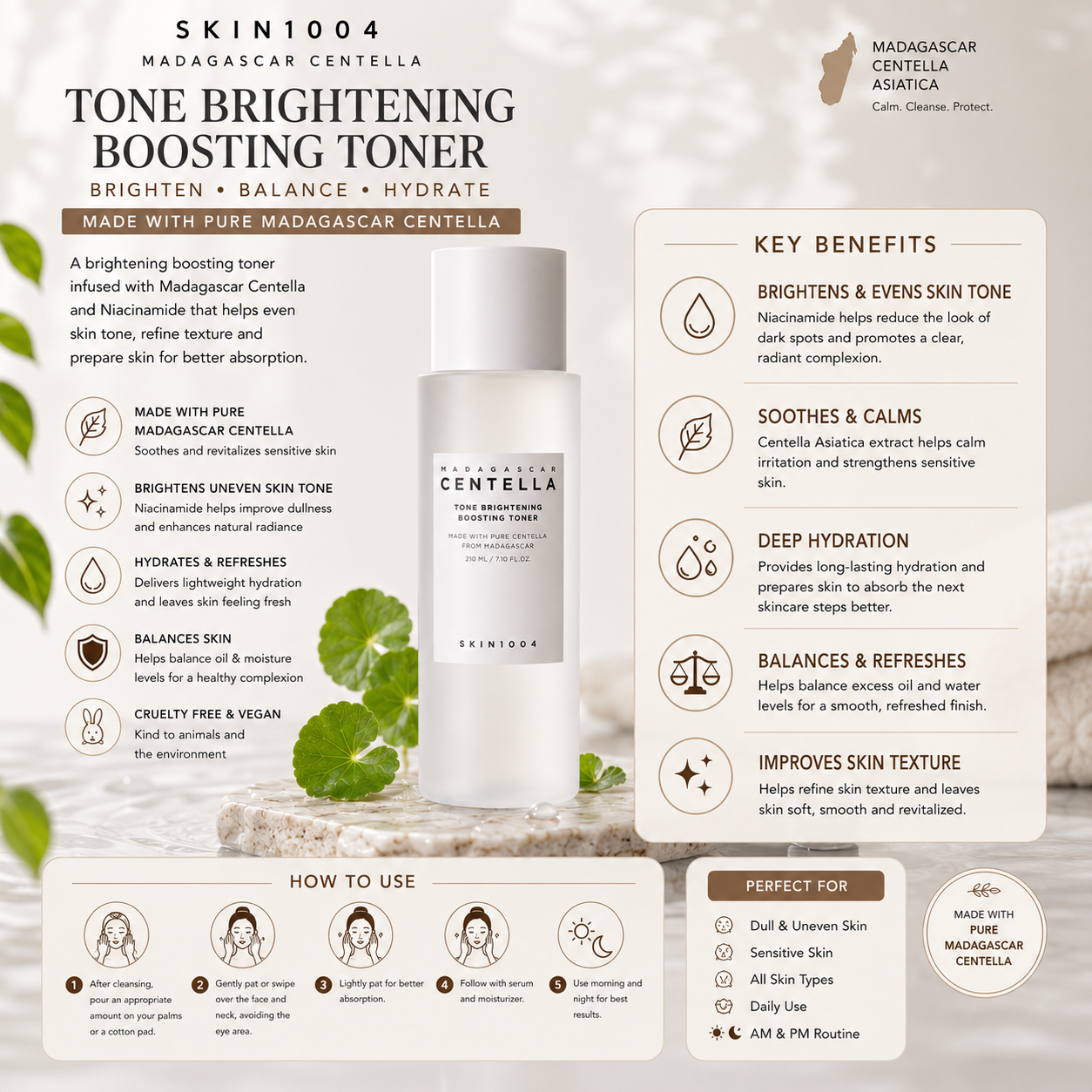 SKIN1004 Centella Brightening Glow Set – 3-Piece Korean Skincare Routine