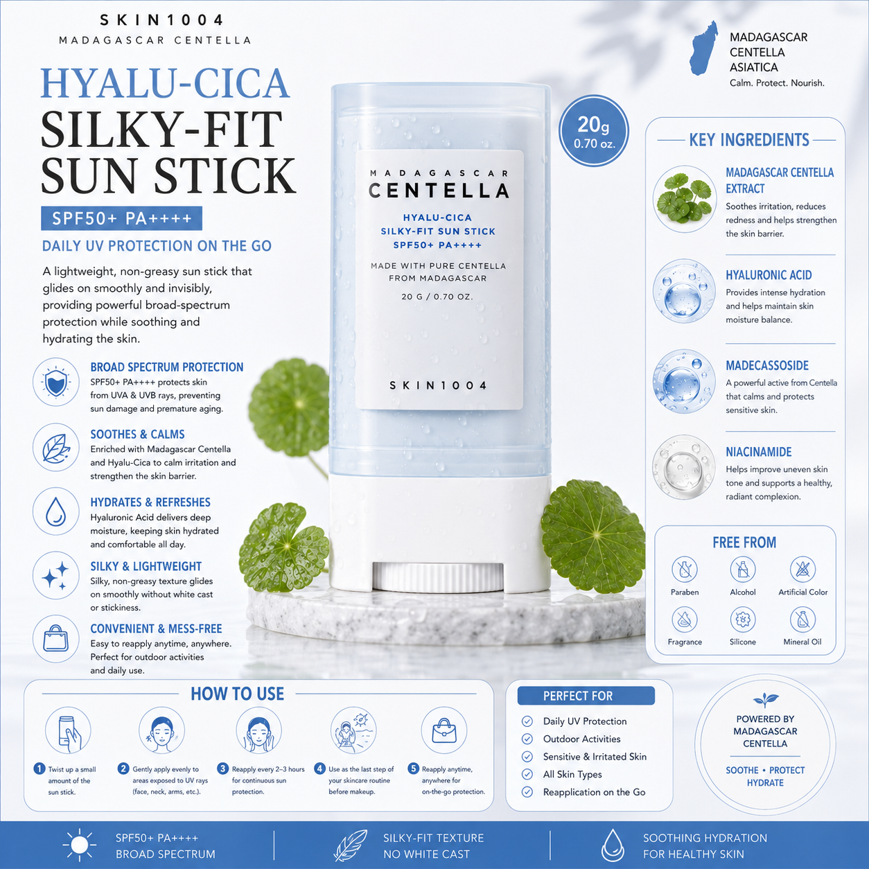 SKIN1004 Centella Daily Protection Set – 3-Piece Korean Skincare Routine