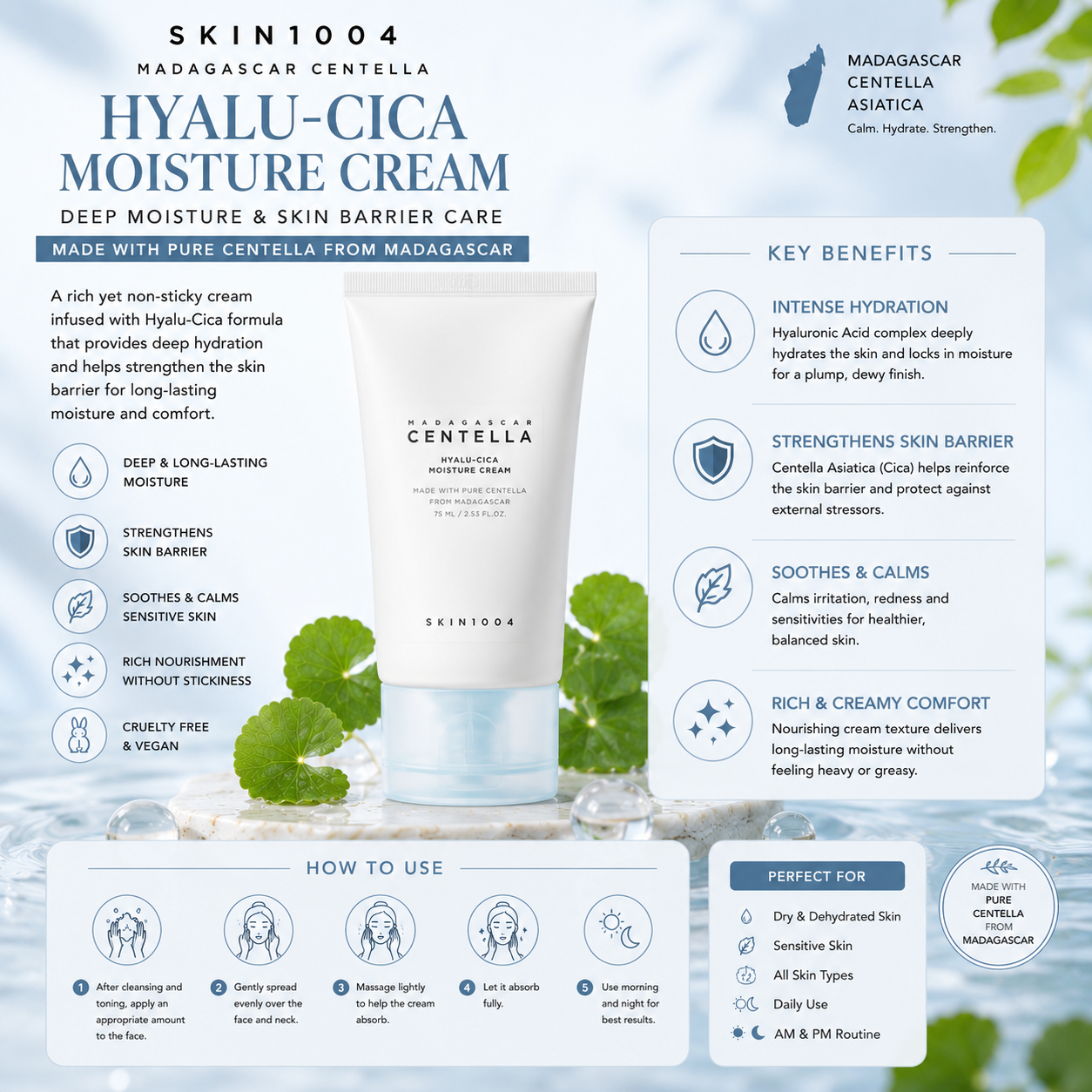 SKIN1004 Centella Hydration & Skin Barrier Set – 3-Piece Korean Skincare Routine