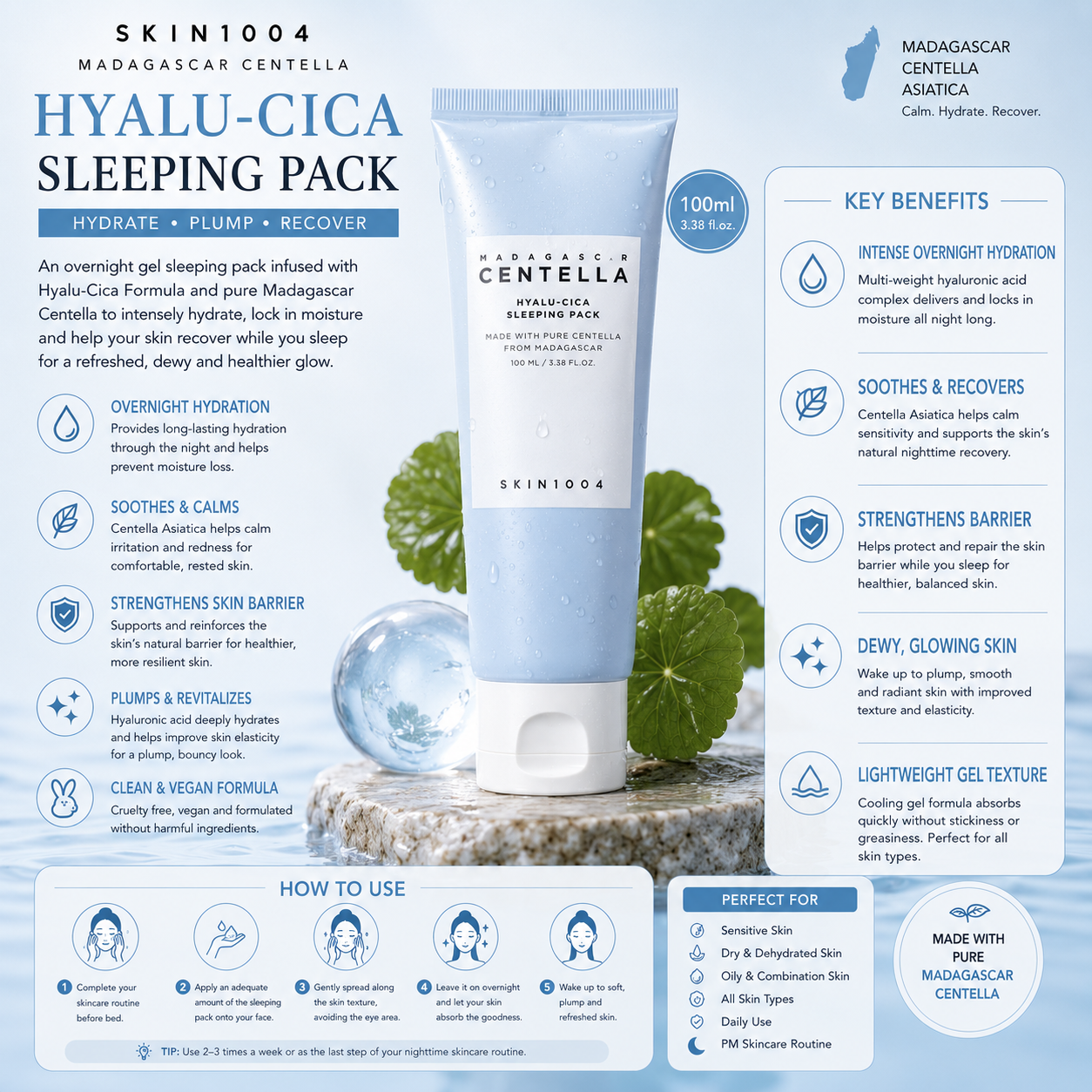 SKIN1004 Centella Soothing Recovery Set – 3-Piece Korean Skincare Routine