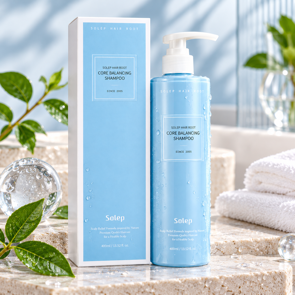 SOLEP Hair Root Core Balancing Shampoo 400 ml
