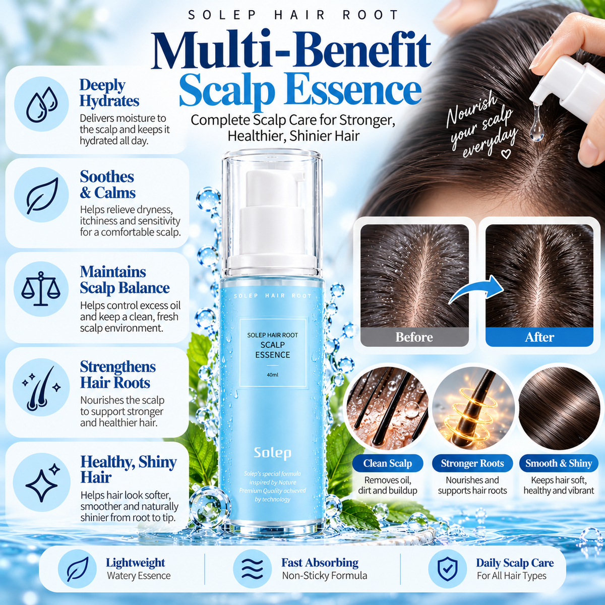 SOLEP Hair Root Scalp Essence 40 ml