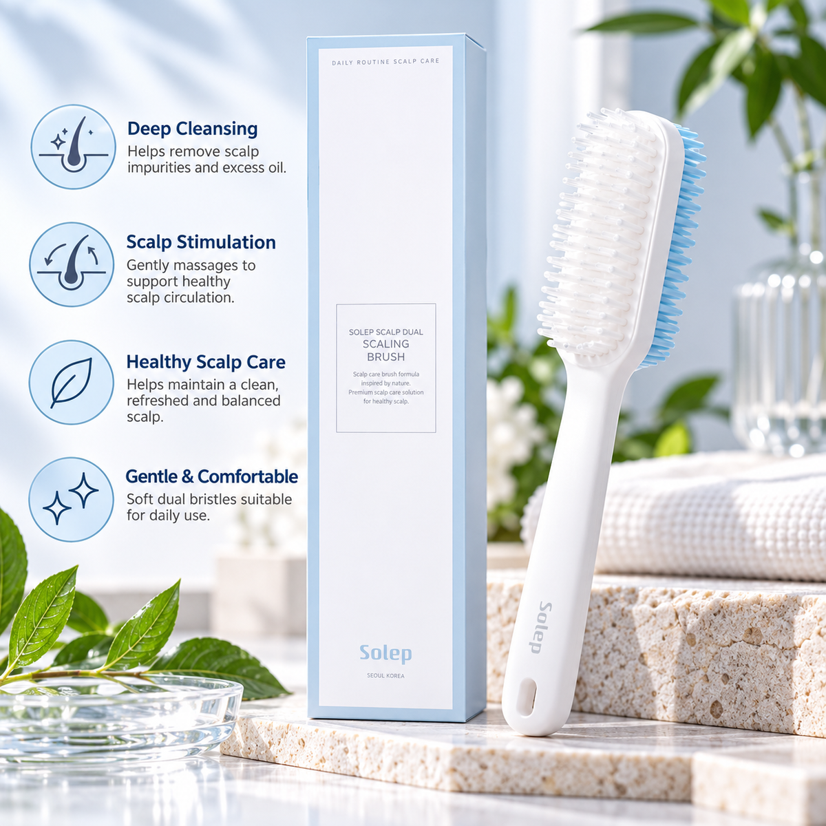 SOLEP Scalp Dual Scaling Brush