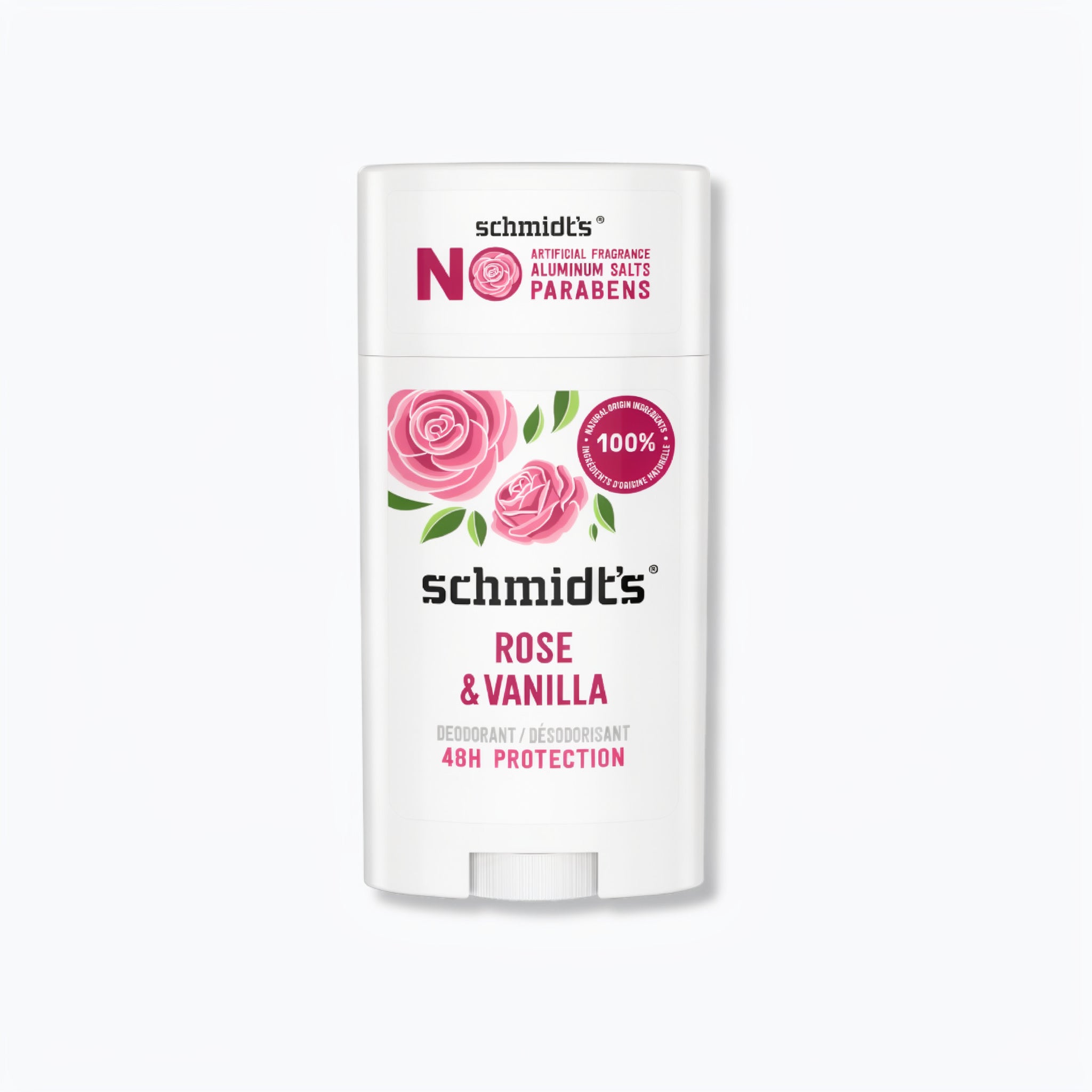 Schmidt's Natural Deodorant Stick Rose + Vanilla