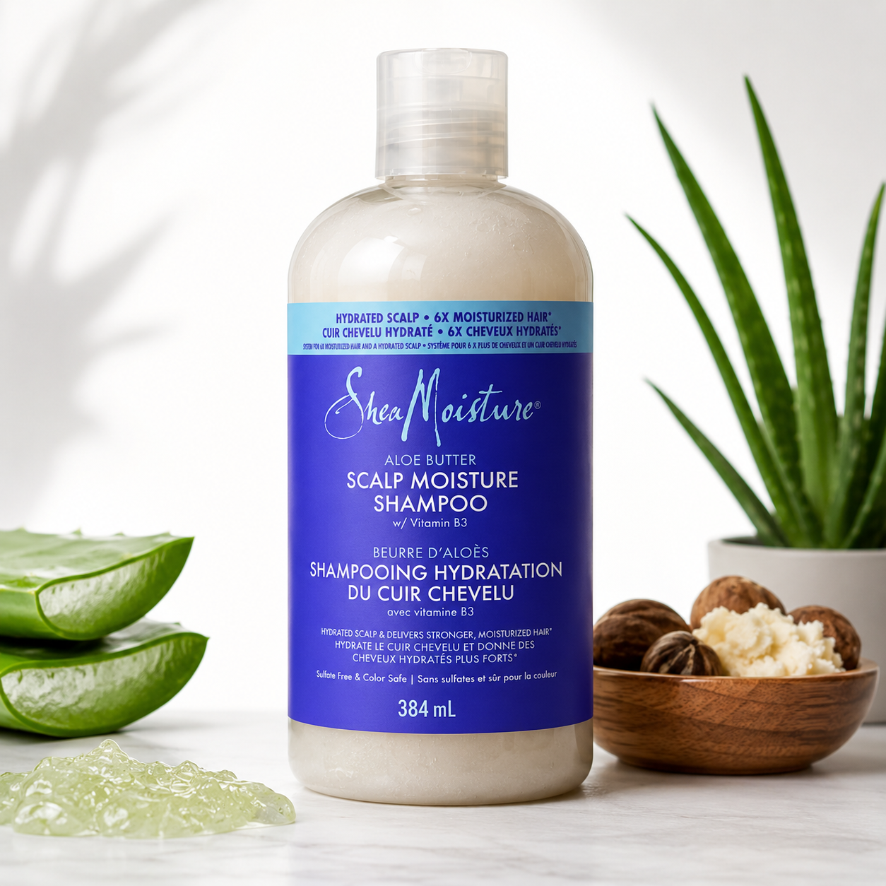 SheaMoisture Aloe Butter Scalp Moisture Shampoo 384 ml