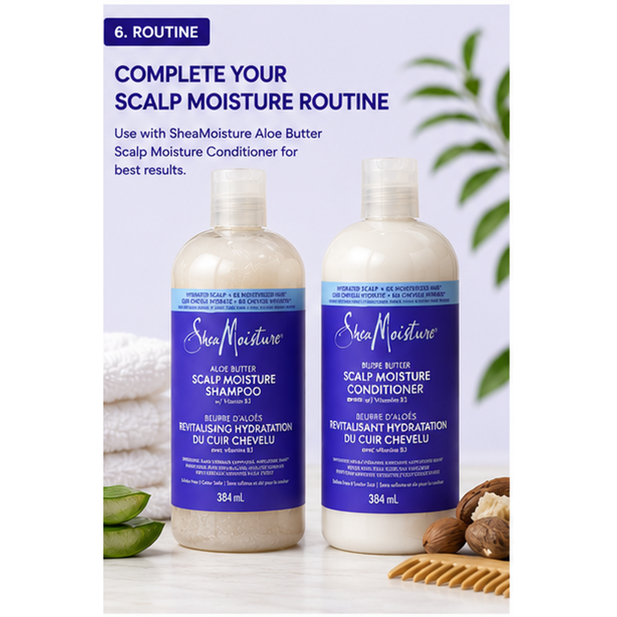 SheaMoisture Aloe Butter Scalp Moisture Shampoo 384 ml