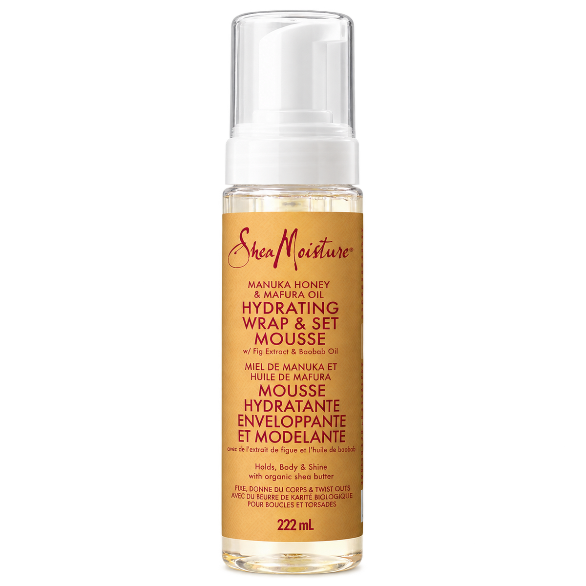 SheaMoisture Manuka Honey & Mafura Oil Hydrating Wrap & Set Mousse 222 ml