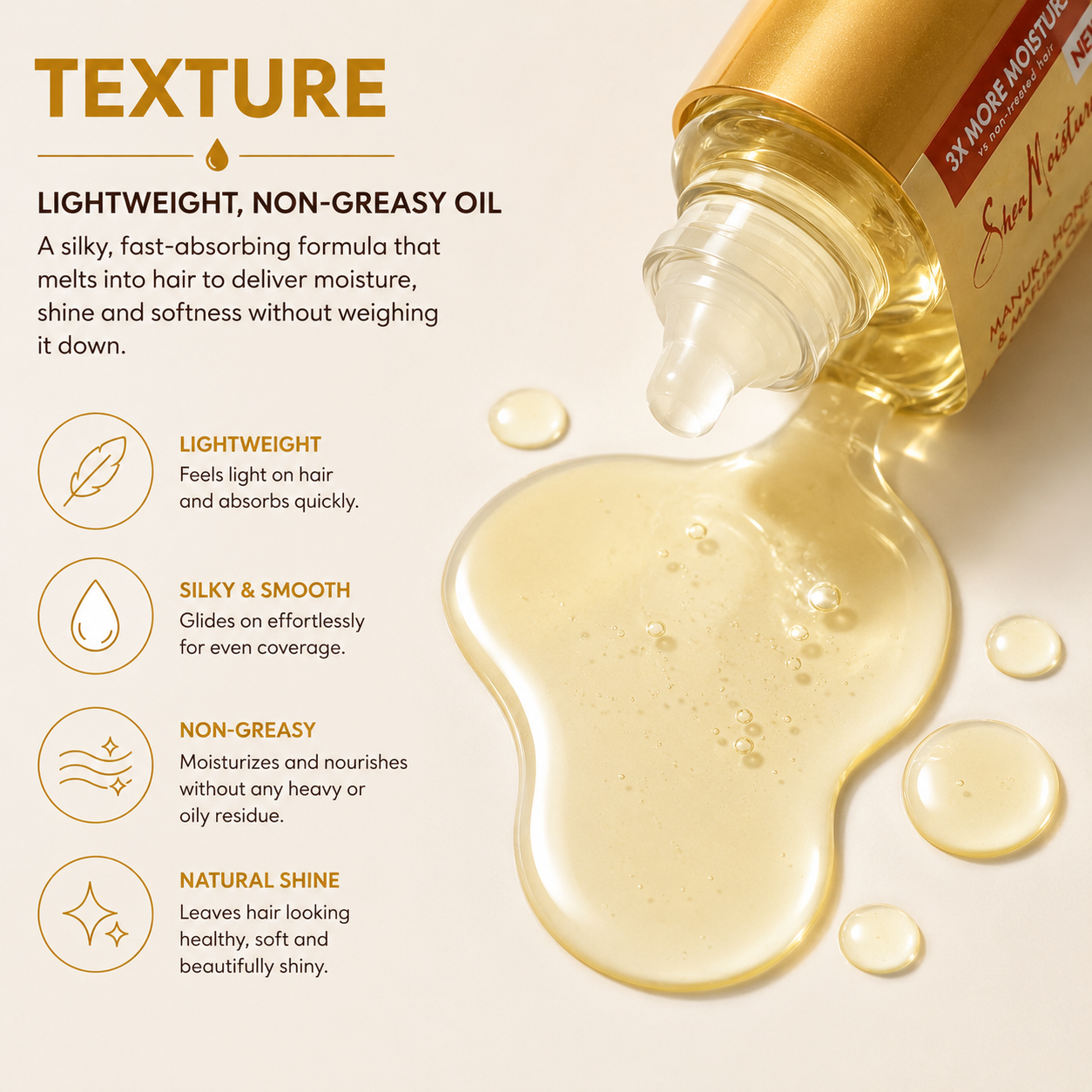 SheaMoisture Manuka Honey & Mafura Oil Ultra Moisture & Nourish Oil – 97 mL